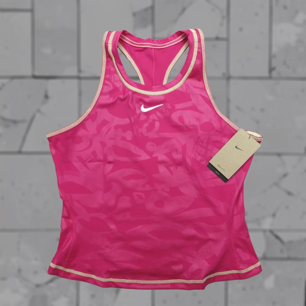 Nike Nike Dri-FIT Tank Top Tennis Court Lux Women's L Pink Sleeveless Racerback Top Utilities Activewear Sports shirt Nike Tank Top Dri-FIT Women’s L Pink Size L / US 10 / IT 46 - 1 Thumbnail