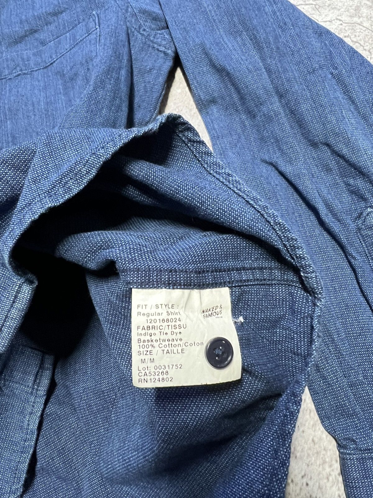 Naked & Famous Naked & Famous Denim Indigo Button Up Long Sleeve Shirt M Size US M / EU 48-50 / 2 - 8 Thumbnail