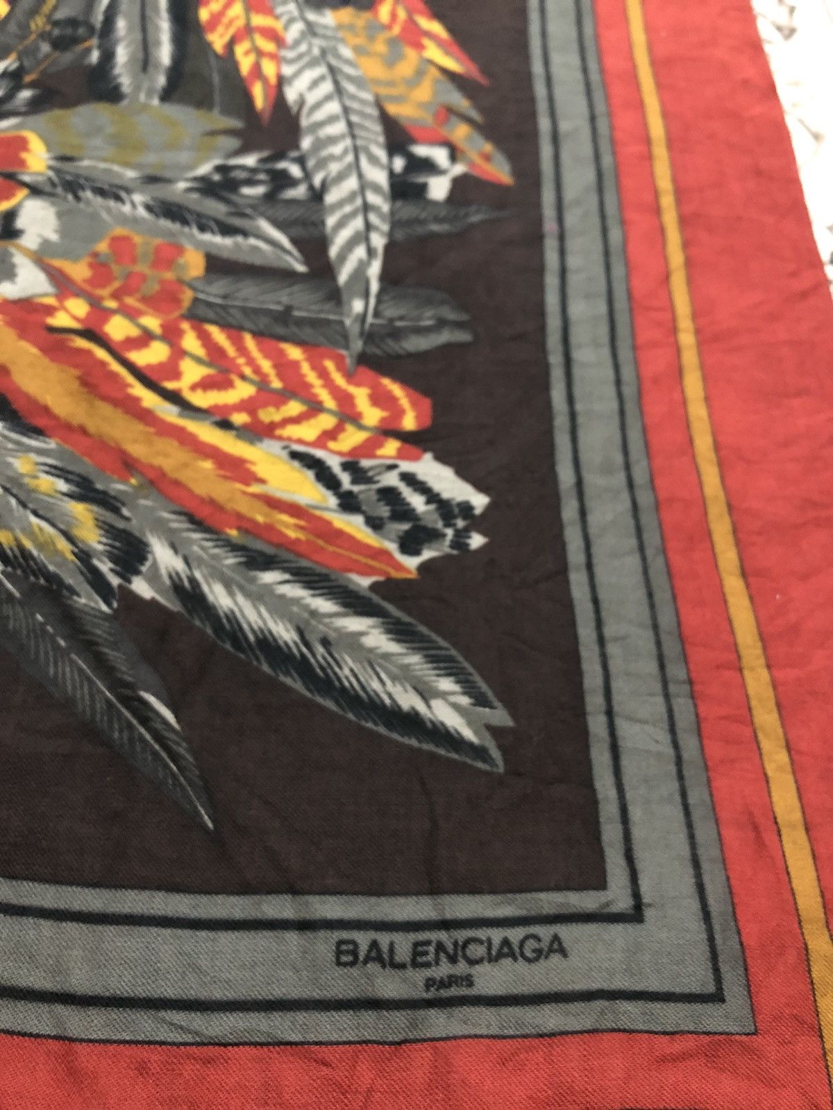 Balenciaga Vintage Balenciaga Scarves Abstrac Motive Design Size ONE SIZE - 4 Thumbnail