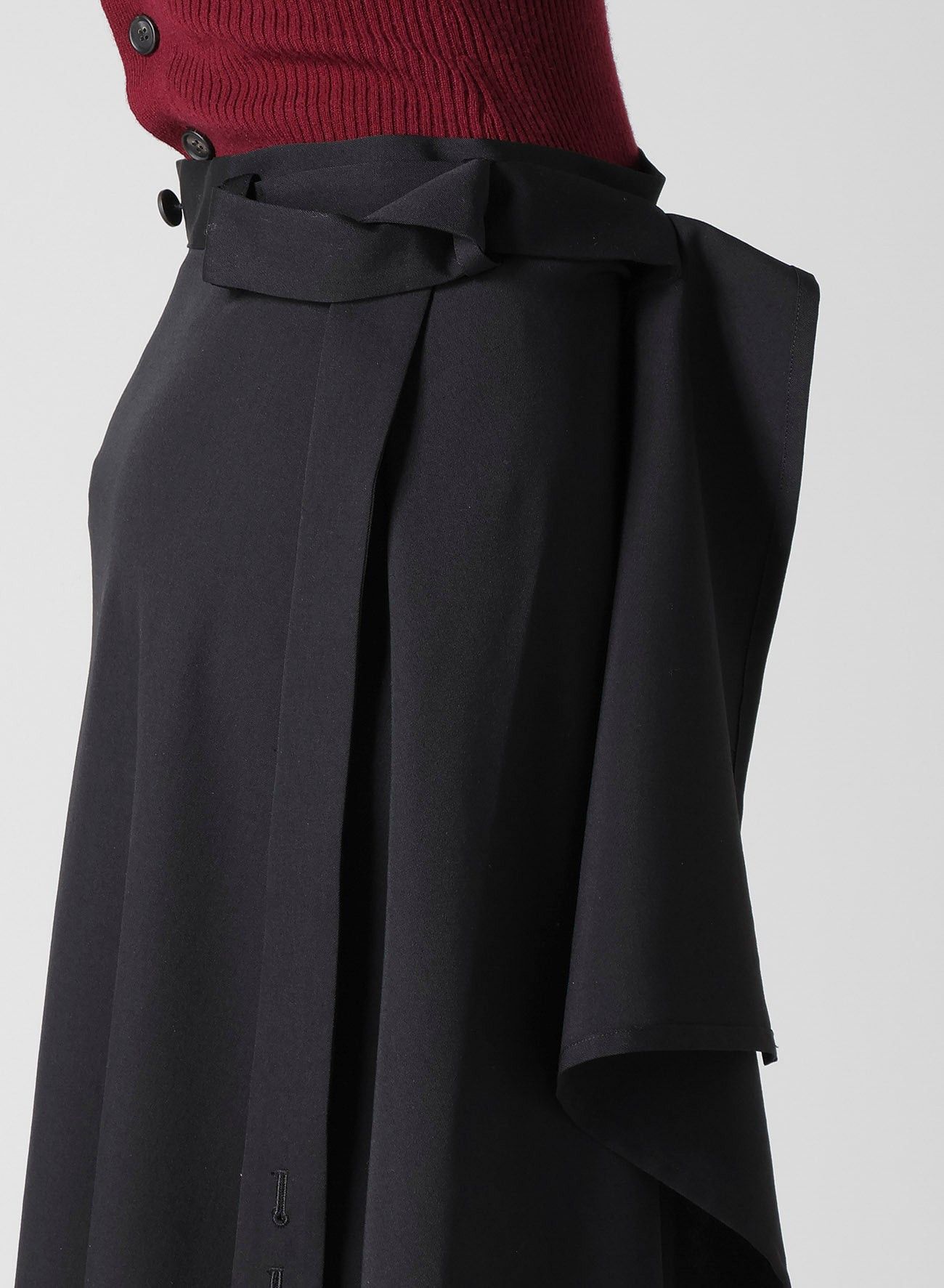 Yohji Yamamoto Yohji Yamamoto - WOOL 2WAY SUSPENDER SKIRT Size 24" / US 00 / IT 34 - 9 Thumbnail