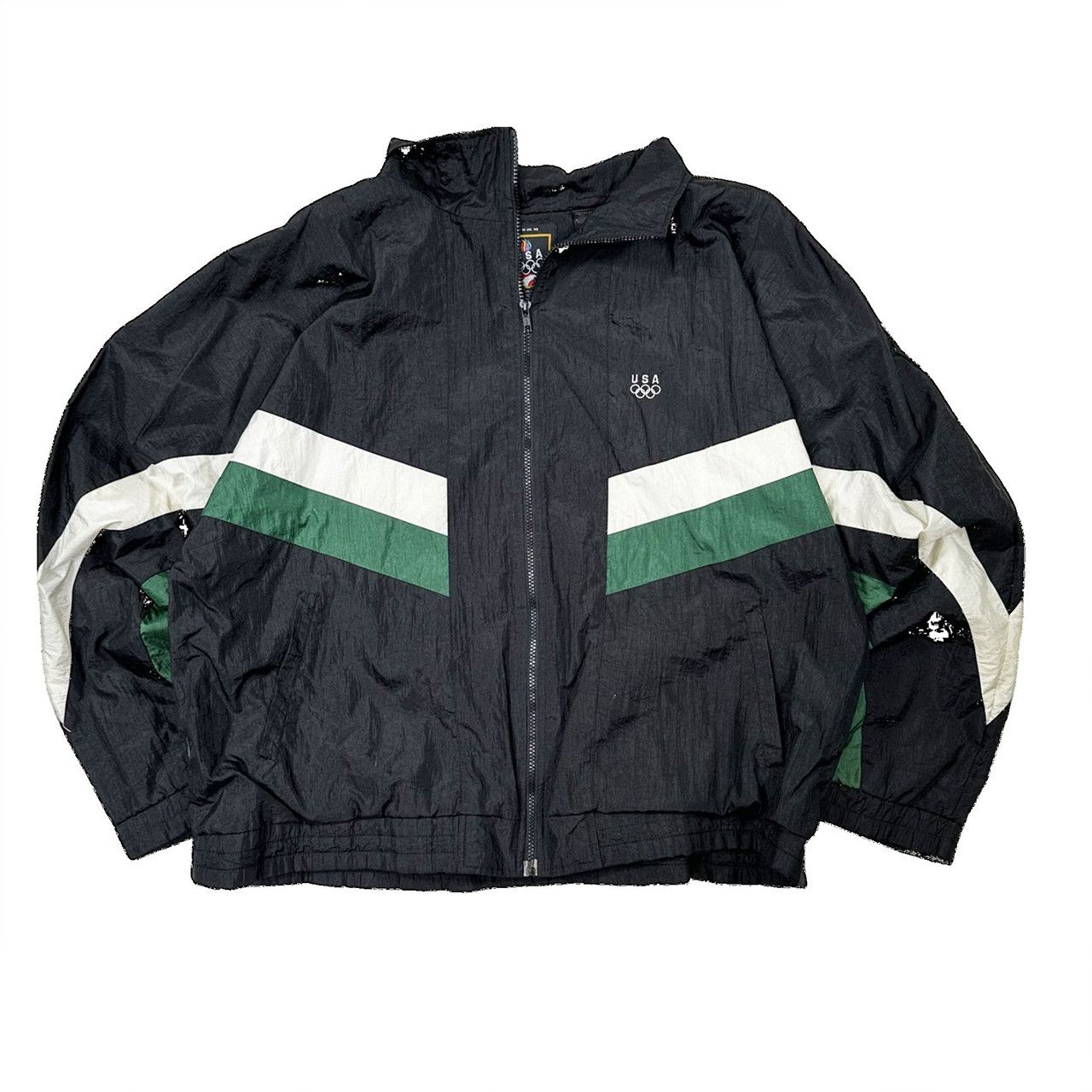 Vintage Vintage 90s USA Olympics Light Zip Up Windbreaker Jacket Size US XL / EU 56 / 4 - 1 Thumbnail