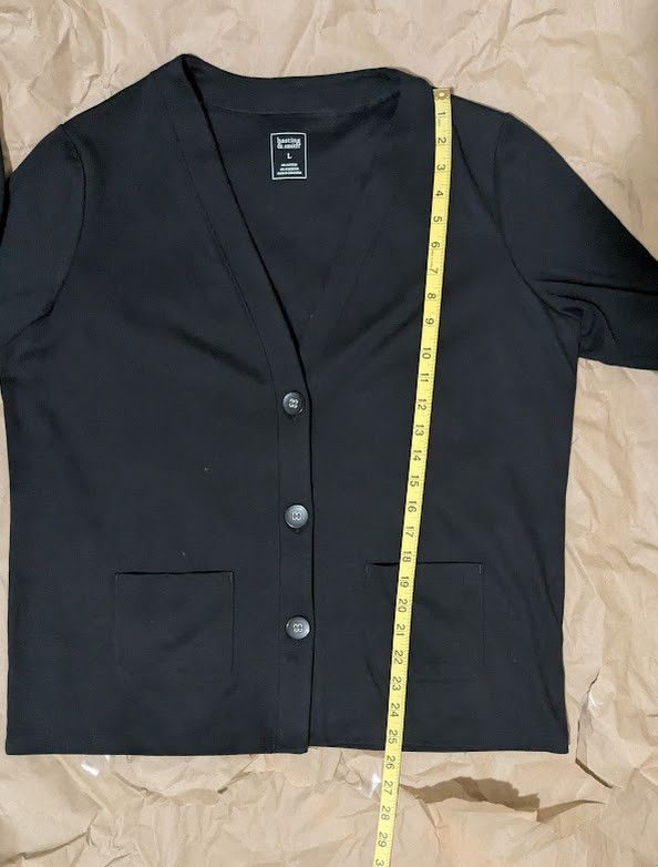 Other Hasting & Smith women's black cardigan with pockets Size L / US 10 / IT 46 - 5 Thumbnail