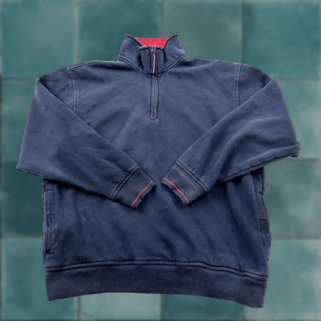 Tommy Hilfiger Tommy Hilfiger Sweater Mens Medium Blue 1/4 Zip Golf Size US M / EU 48-50 / 2 - 1 Thumbnail