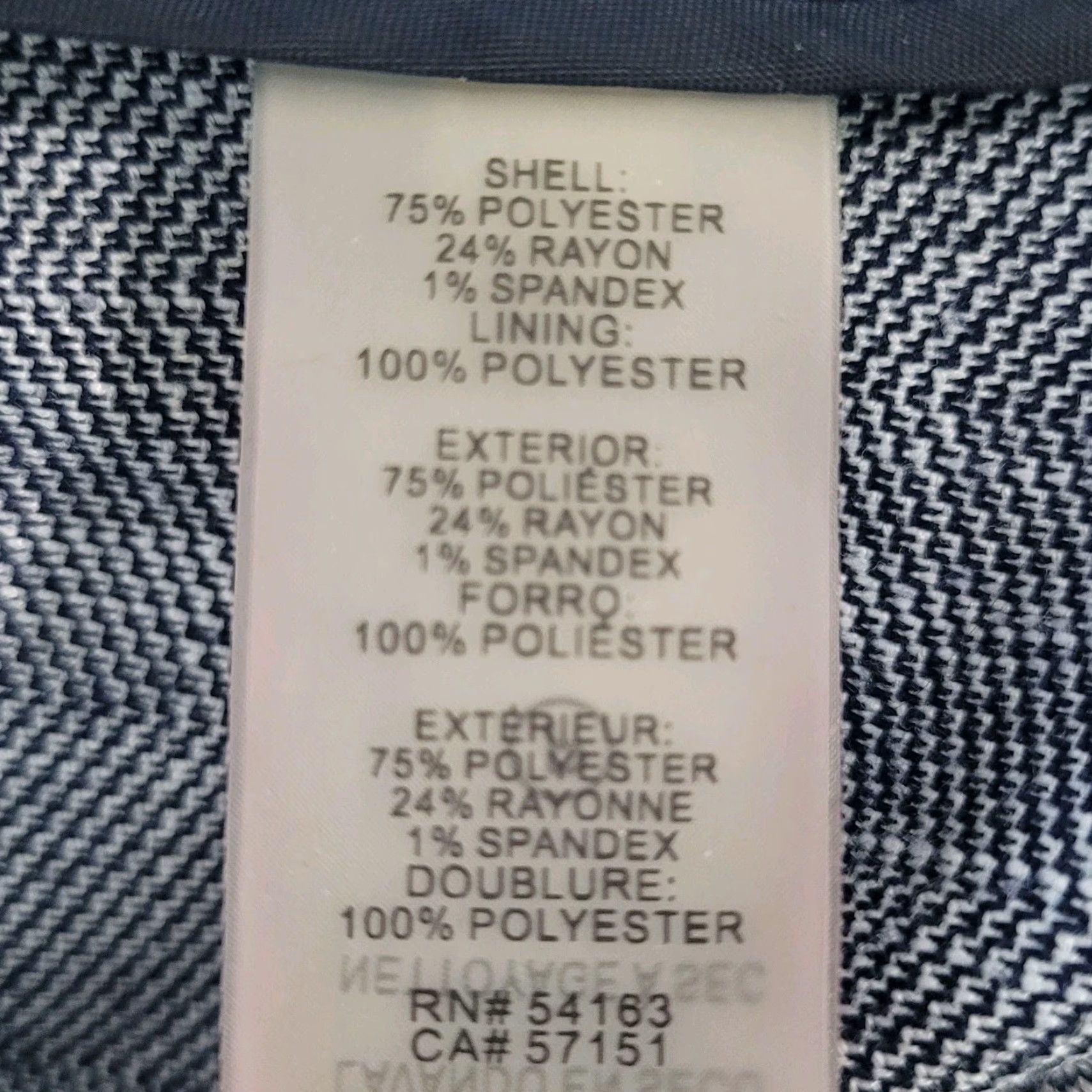 Tommy Hilfiger Tommy Hilfiger Blazer Jacket Blue Herringbone 1 Button Notch Vented Size 10 Size L / US 10 / IT 46 - 4 Thumbnail
