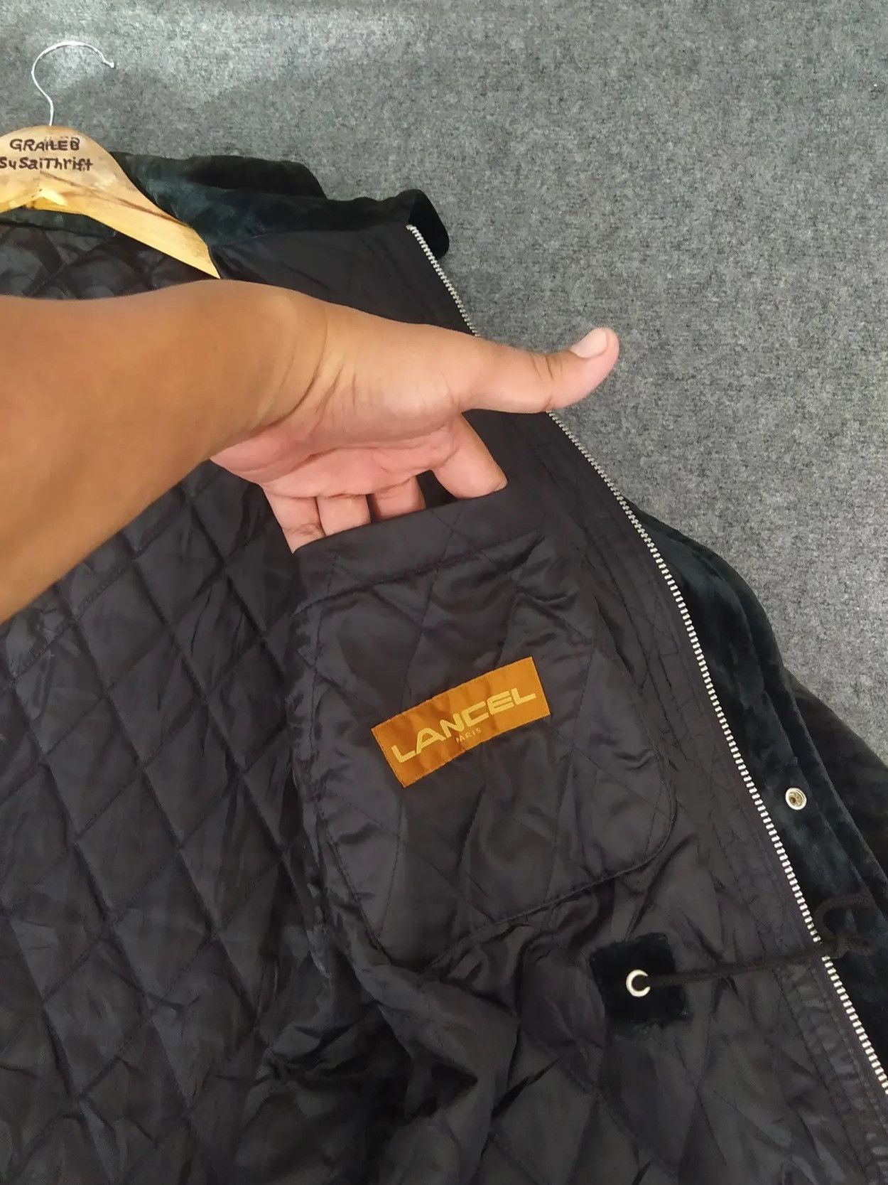 Lancel Lancel valvet jacket vintage 90's rare pattern Size US M / EU 48-50 / 2 - 4 Thumbnail