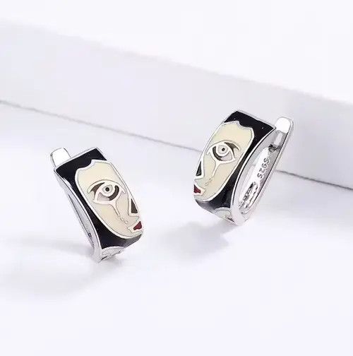 Vintage Earrings with Horror Face Crying Size ONE SIZE - 1 Thumbnail