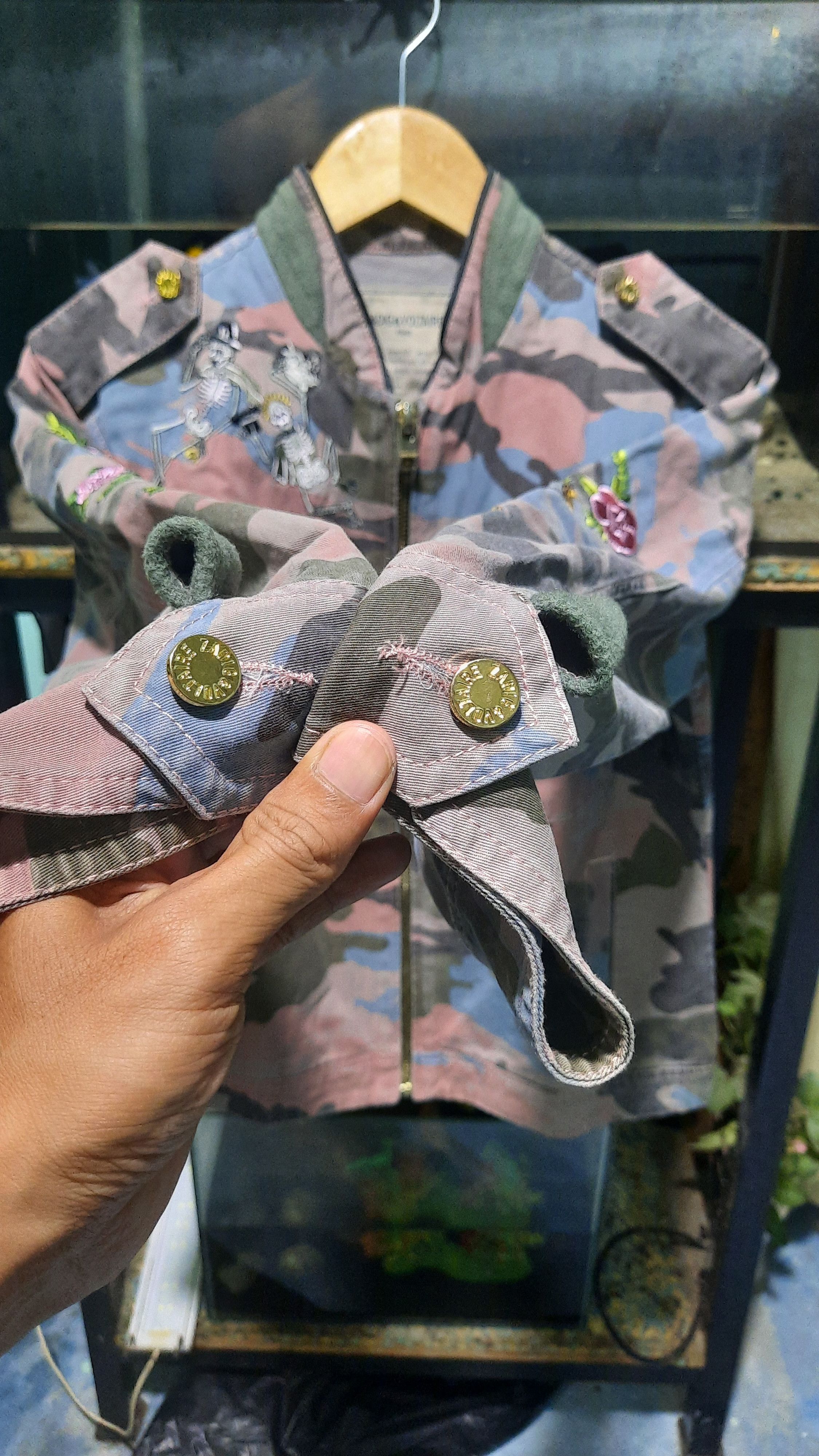 Hysteric Glamour × Zadig & Voltaire Flower and skeleton Size US M / EU 48-50 / 2 - 3 Thumbnail
