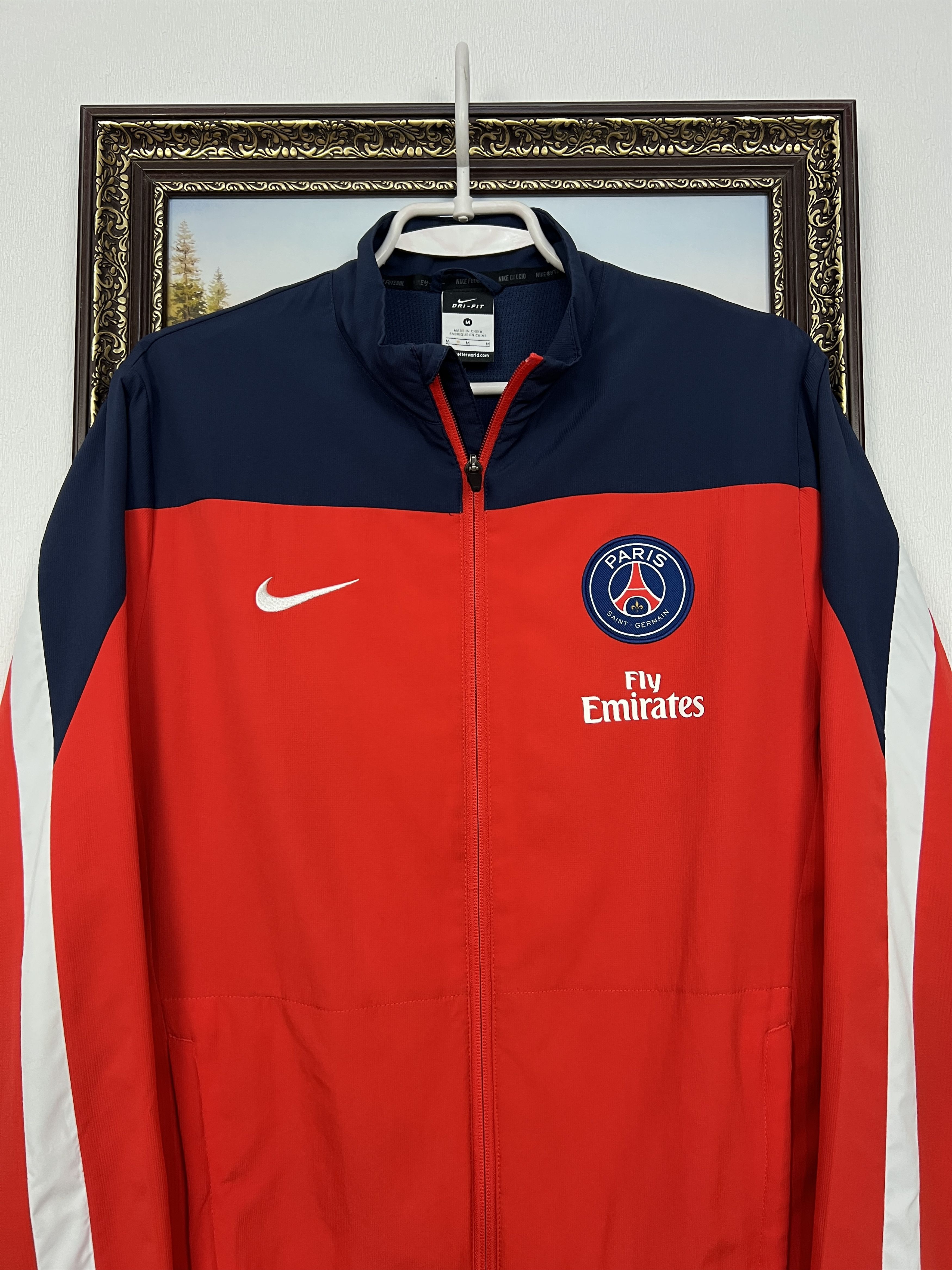 Nike Nike PSG Paris Saint Germain Football Jacket Soccer Size US M / EU 48-50 / 2 - 2 Thumbnail