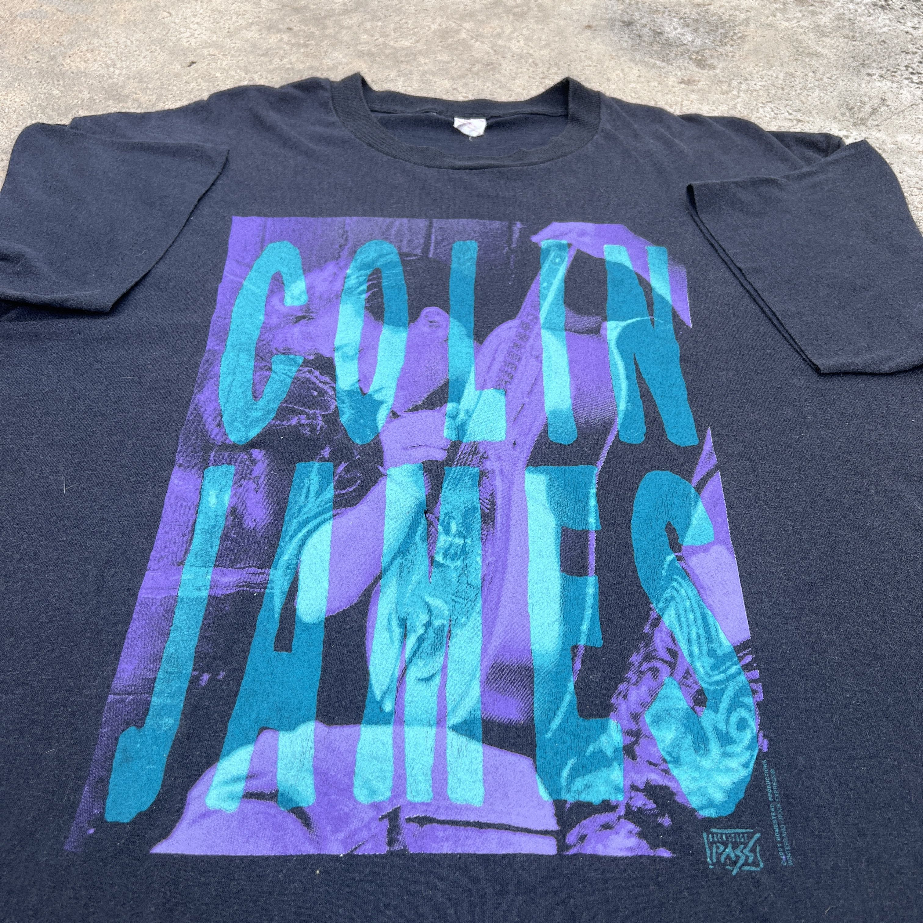 Band Tees × Vintage Vintage 90s Colin James Blues rock Promo Tee Faded Size US XL / EU 56 / 4 - 2 Thumbnail