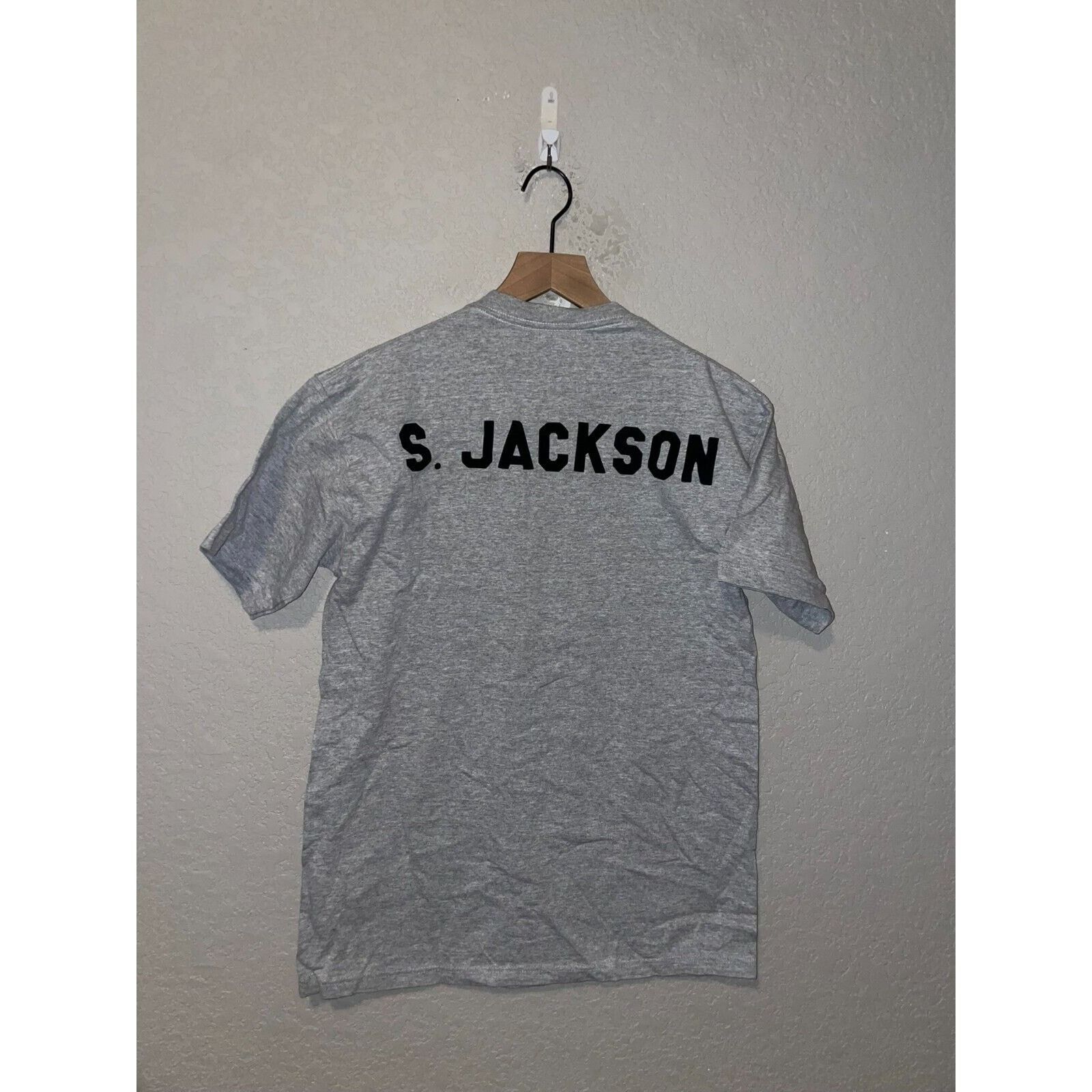 Jerzees Vintage Jackson Shirt Jerzees S. Jackson Gray 90s Tee VTG M Size US M / EU 48-50 / 2 - 1 Thumbnail