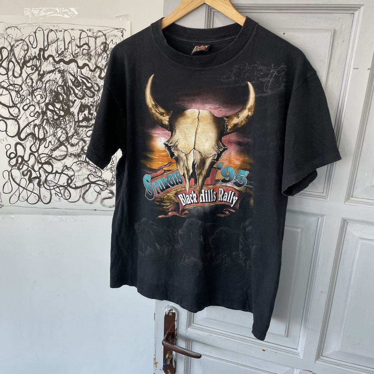 Harley Davidson × Vintage Vintage Harley Davidson 1995 Survivors 3D Emblem T-Shirt Size US L / EU 52-54 / 3 - 3 Thumbnail