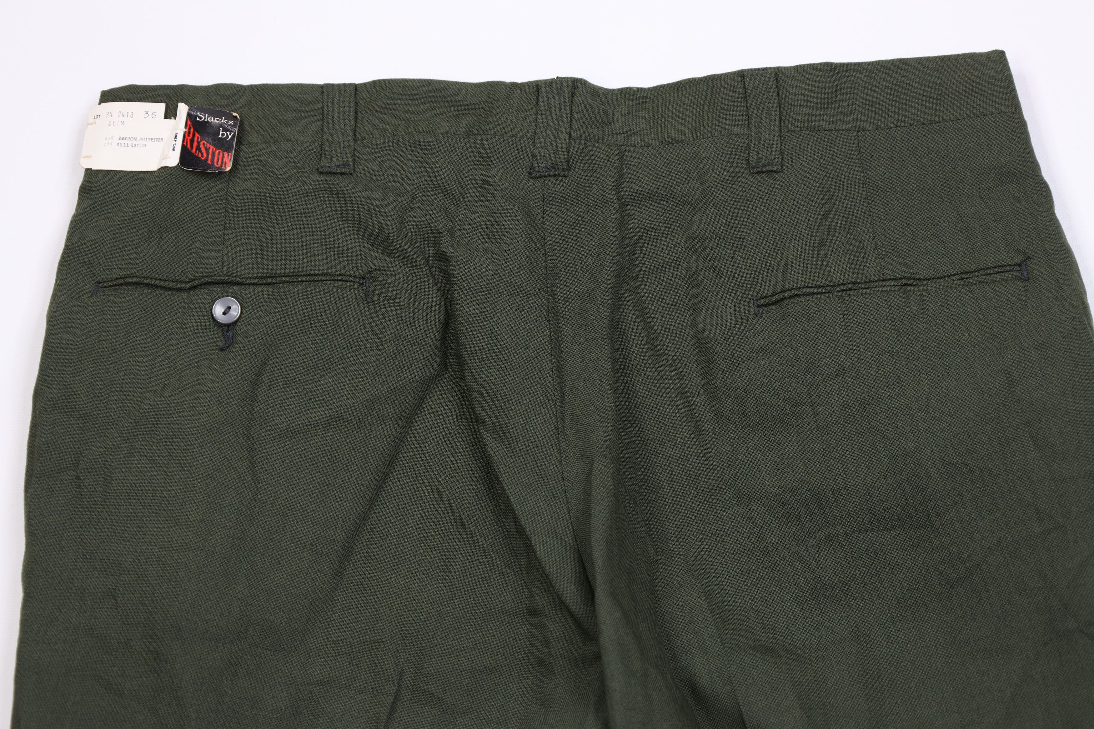 Vintage Deadstock Vintage 50s Streetwear Gabardine Chino Pants USA Size US 36 / EU 52 - 10 Thumbnail