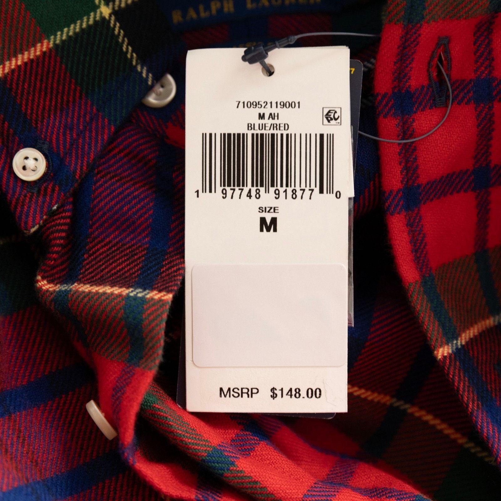 Polo Ralph Lauren Polo Ralph Lauren Classic Fit Plaid Brushed Flannel Shirt Size US M / EU 48-50 / 2 - 6 Thumbnail