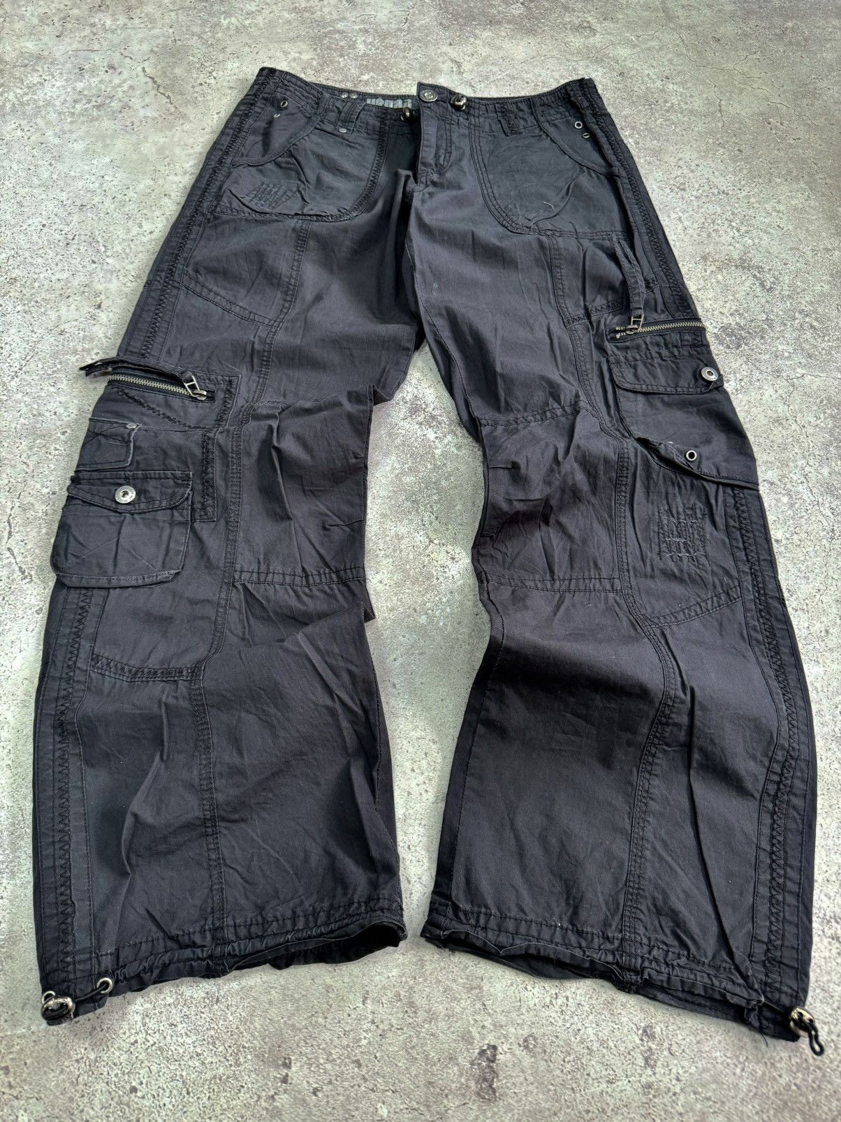 Vintage Multipocket Parachute Y2K Cargo Junya Style Pant