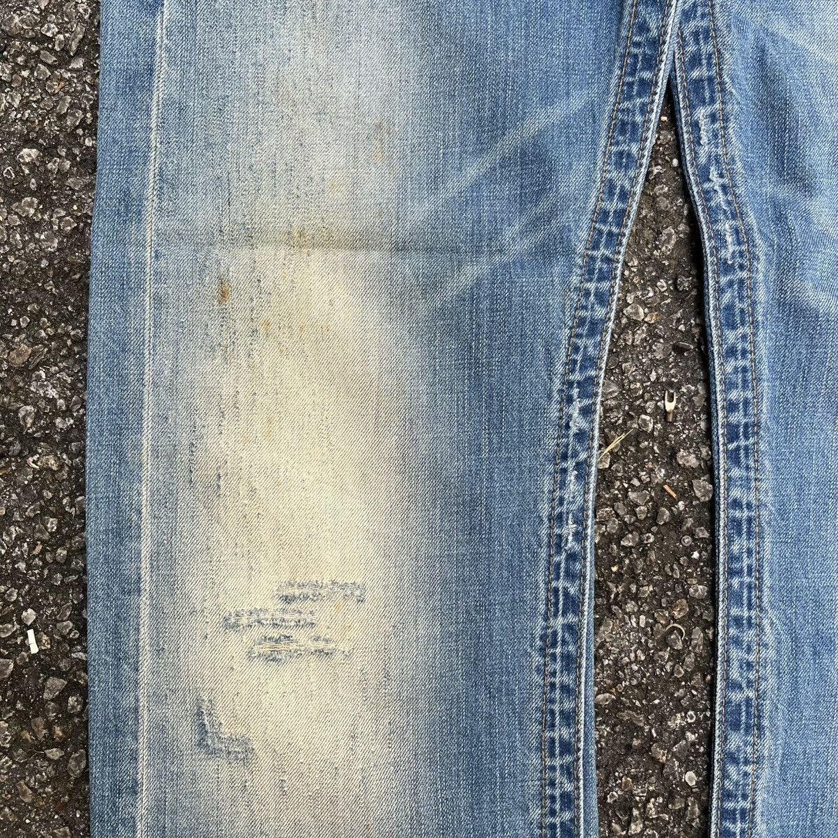 Replay Vintage Replay Distressed Jeans Fly Button Denim Faded Blue Size US 32 / EU 48 - 3 Thumbnail