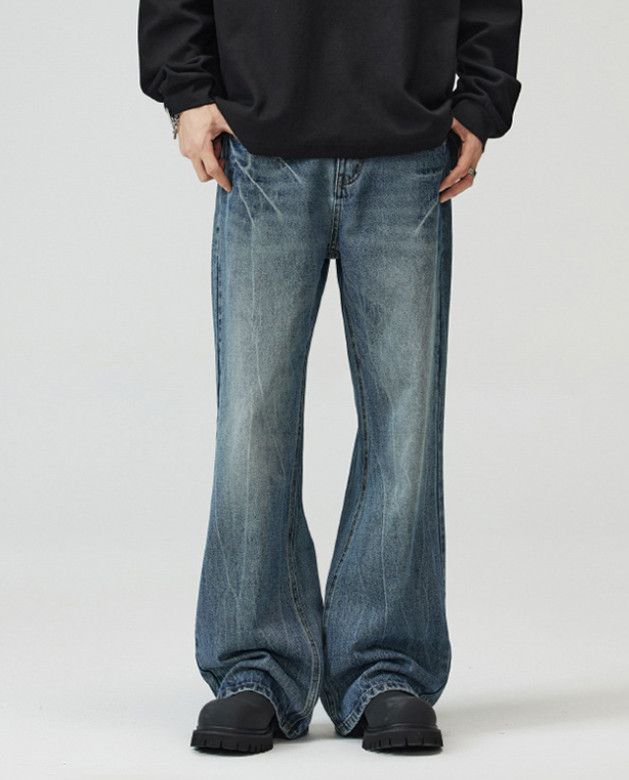 Japanese Brand American Vibe Lightning Cleanfit Wide-Leg Flare Jeans Size US 32 / EU 48 - 1 Thumbnail