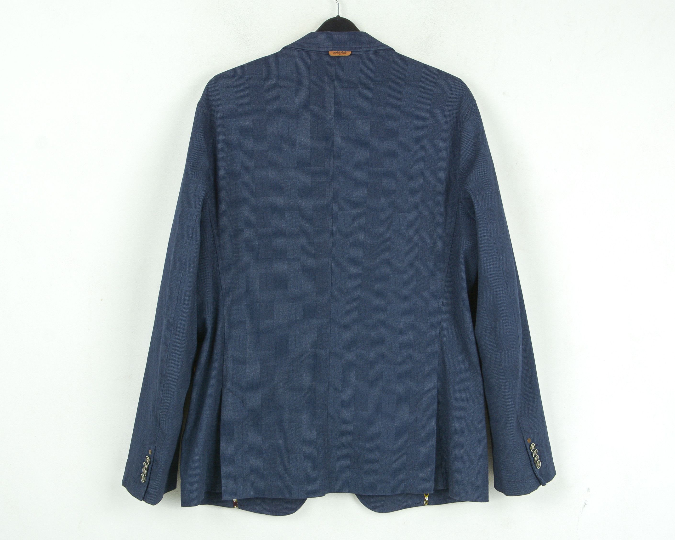 Designer BERTONI Noble Fade Blazer US 48 Jacket Slim EU 58 Coat Size 48R - 4 Thumbnail