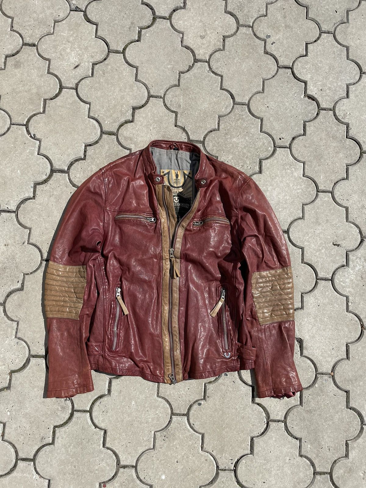 True Religion True Religion Leather Jacket Size US M / EU 48-50 / 2 - 2 Thumbnail