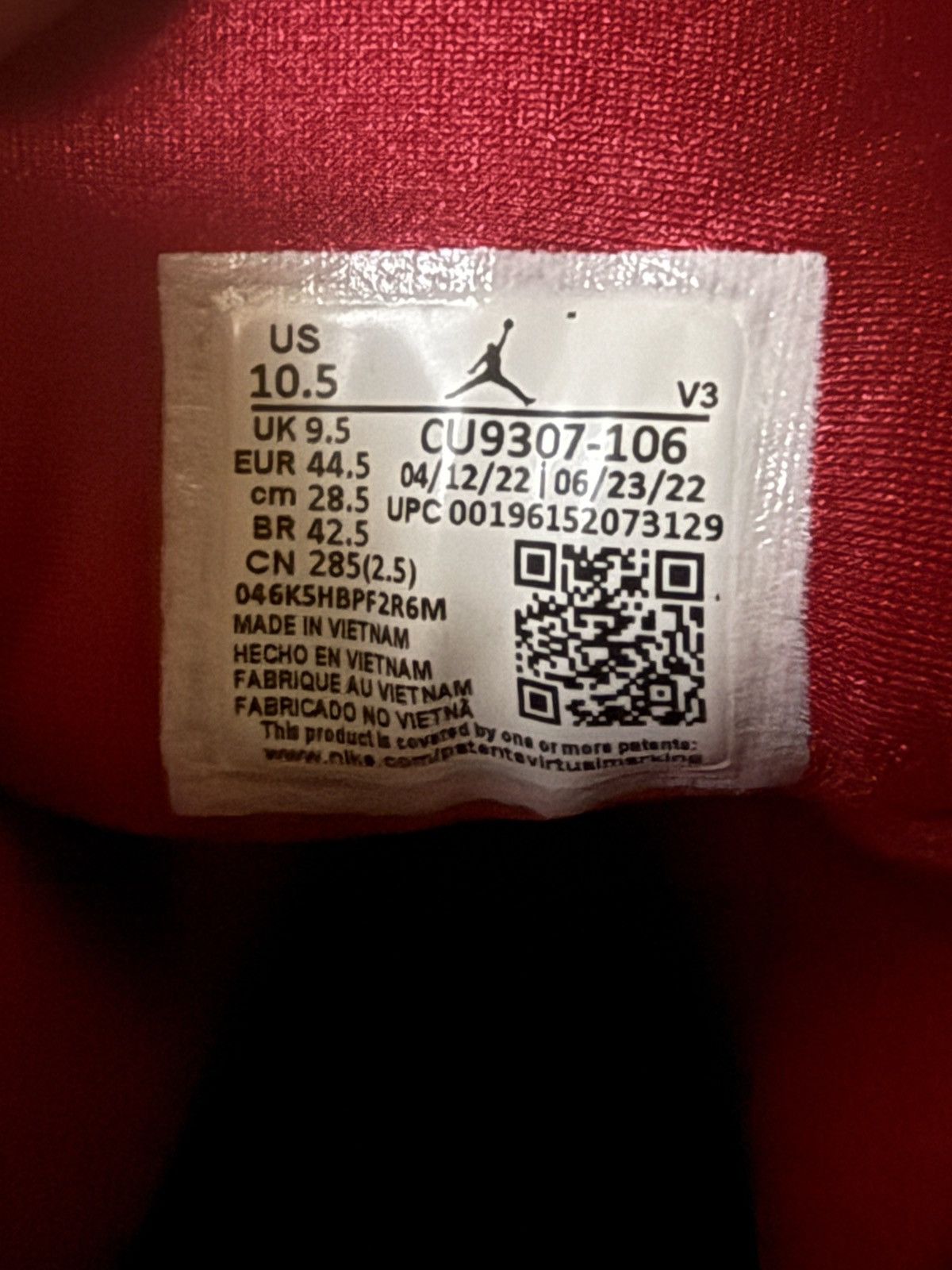 Jordan Brand Nike Air Jordan 7 'Cardinal’ (2022) Size US 10.5 / EU 43-44 - 6 Thumbnail