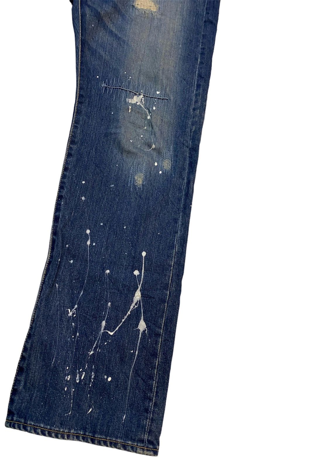 If Six Was Nine × Le Grande Bleu (L.G.B.) × Takeo Kikuchi Japanese Brand TK Painter Distressed Regular Straight Denim Size US 34 / EU 50 - 4 Thumbnail