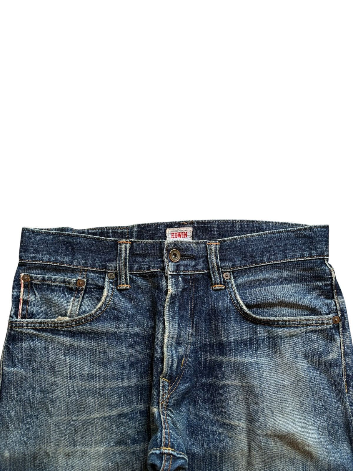 Edwin × Japanese Brand Vintage Japanese Edwin 505zxx Selvedge Mud Wash Loose Jeans Size US 31 - 5 Thumbnail