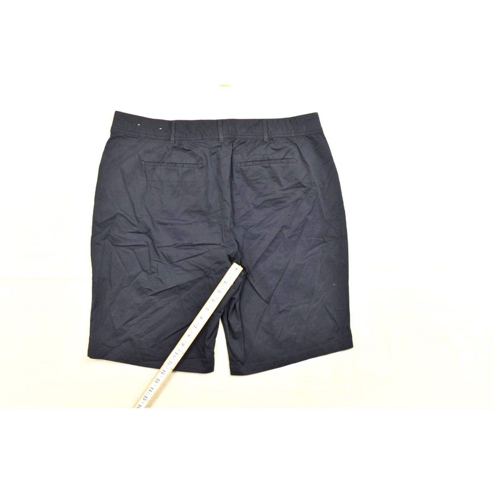 Vintage CJ Banks Women's 18W Navy Blue Signature Comfort Stretch Cotton Chino Shorts Size 40" / US 18 - 2 Thumbnail