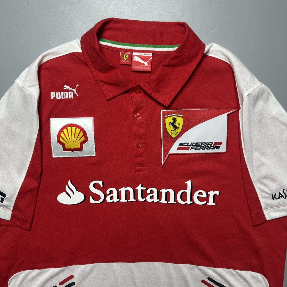 Puma PUMA Men's Sportwear Polo Scuderia Ferrari F1 Team 2013 Size US XL / EU 56 / 4 - 2 Thumbnail