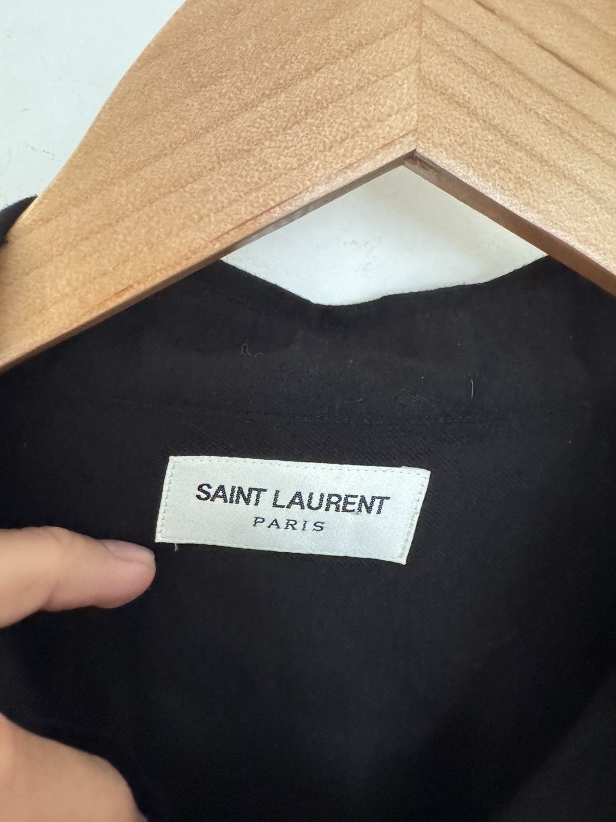 Saint Laurent Paris Hidden buttons Heavy Viscose shirt Size US L / EU 52-54 / 3 - 4 Thumbnail