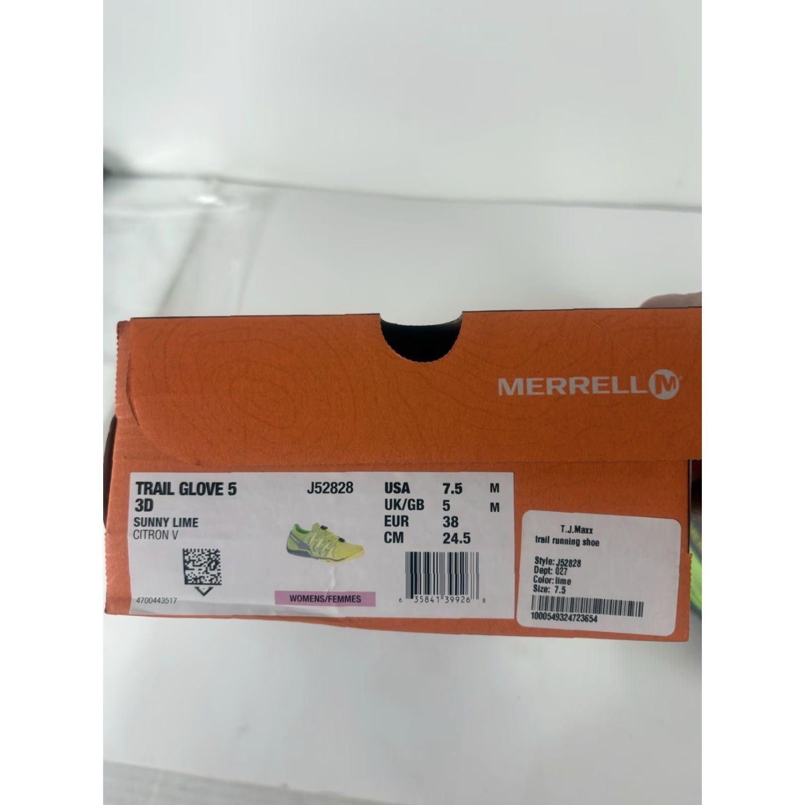 Merrell Merrell Trail Glove 5 3D Sunny Lime Slip On Sneakers Womens Size 7.5M Size ONE SIZE - 8 Thumbnail
