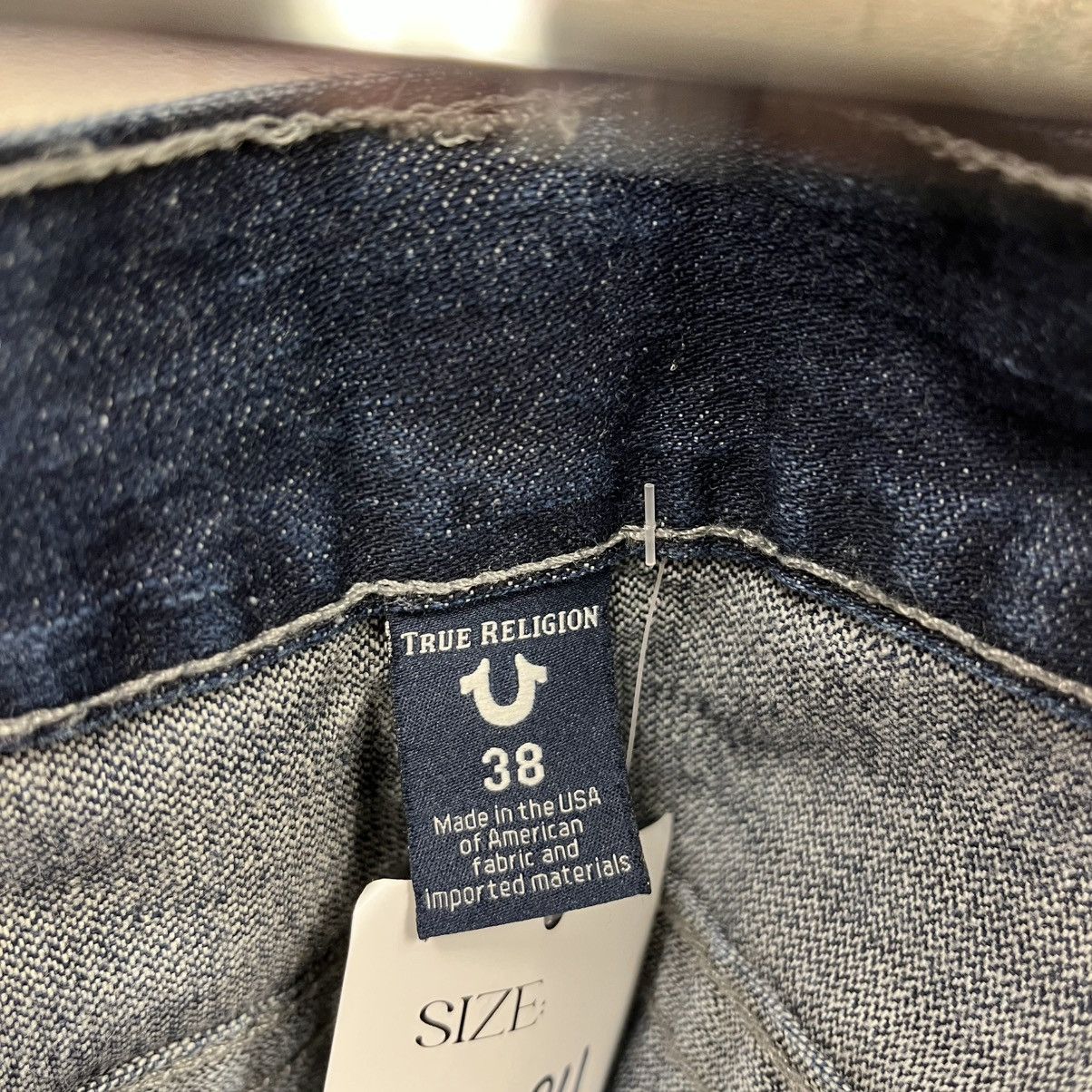 True Religion True Religion Ricky Dark Wash Relaxed Straight Logo Jeans 38 Size US 38 / EU 54 - 4 Thumbnail