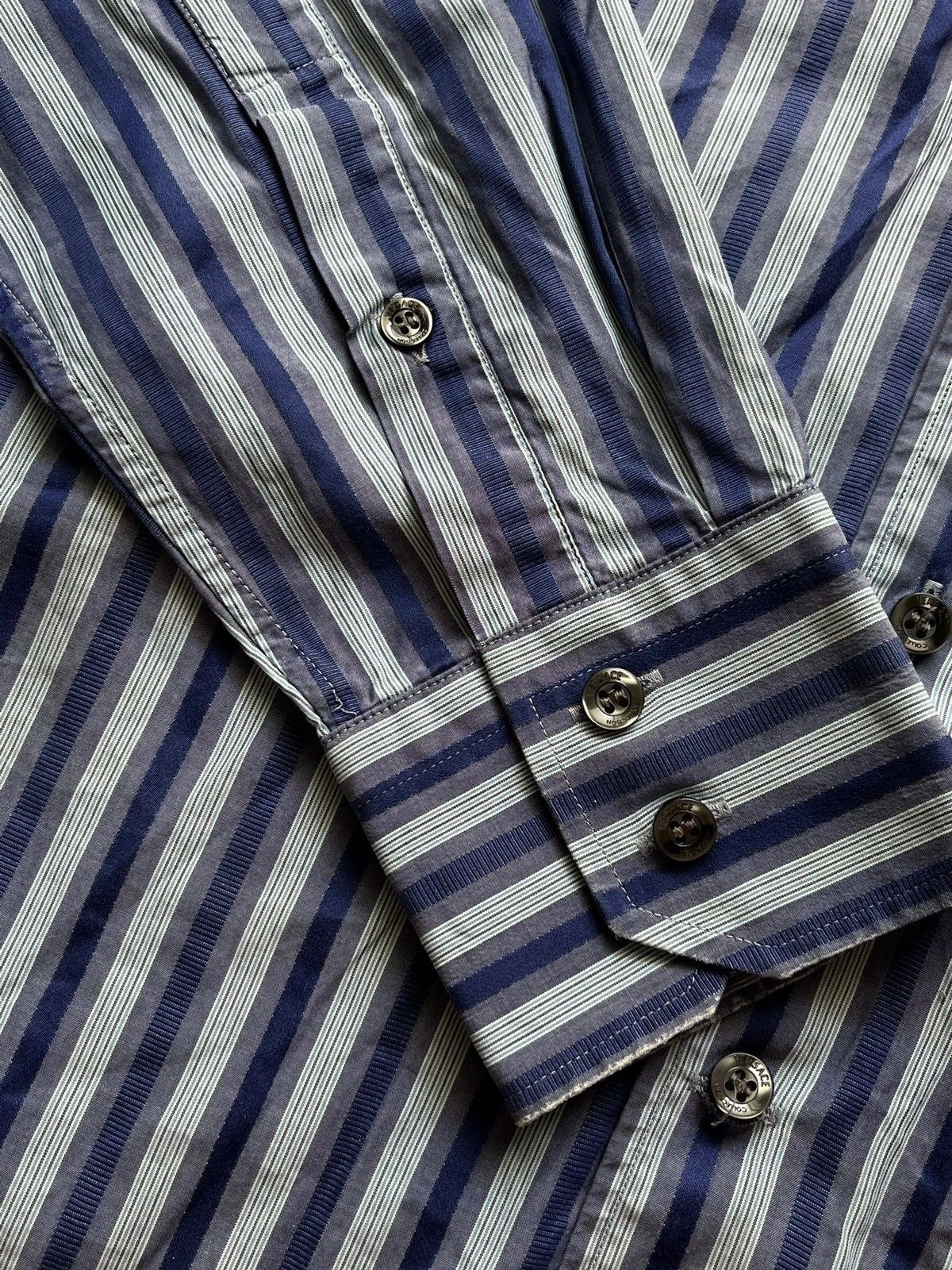 Versace Versace Collection Size 15 1/2 | 39 L Shirt Stripped 2010s Size US L / EU 52-54 / 3 - 10 Thumbnail
