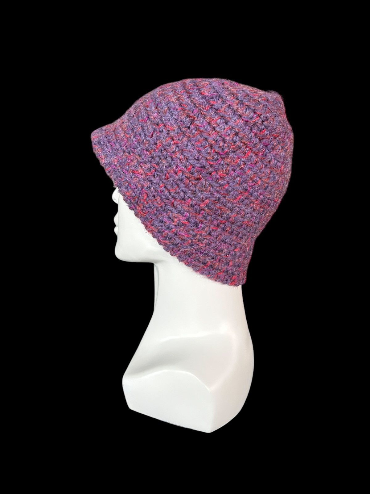 Japanese Brand × Kapital × Vintage Crochet Knitted Handmade Beanie Hats ☠️☠️ Size ONE SIZE - 2 Thumbnail