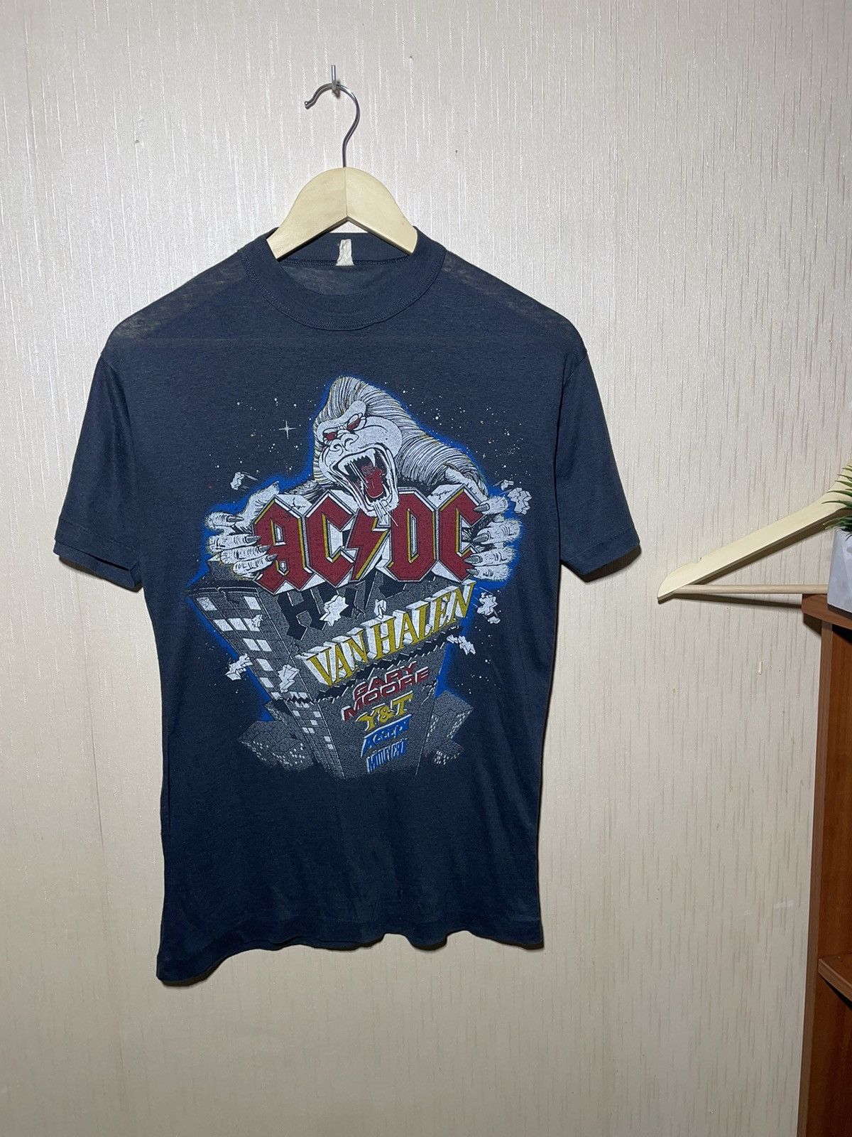 Vintage AC/DC Monsters Of Rock 1984 RARE vintage T shirt | Grailed