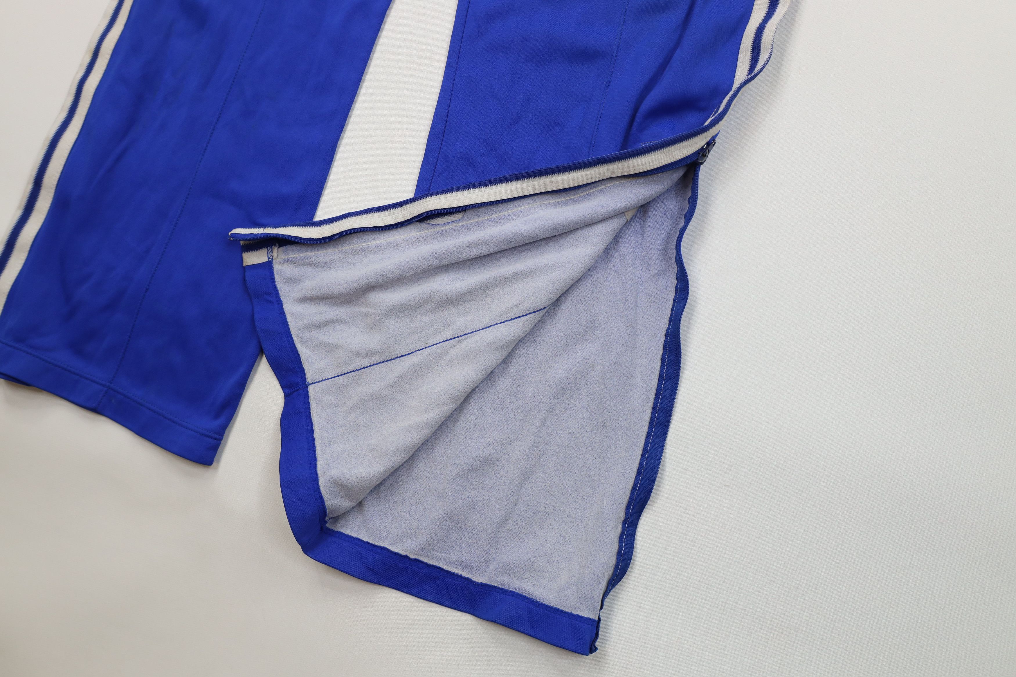 Adidas Vintage 70s Adidas Flare Wide Leg Pants Royal Blue France Size US 34 / EU 50 - 6 Thumbnail