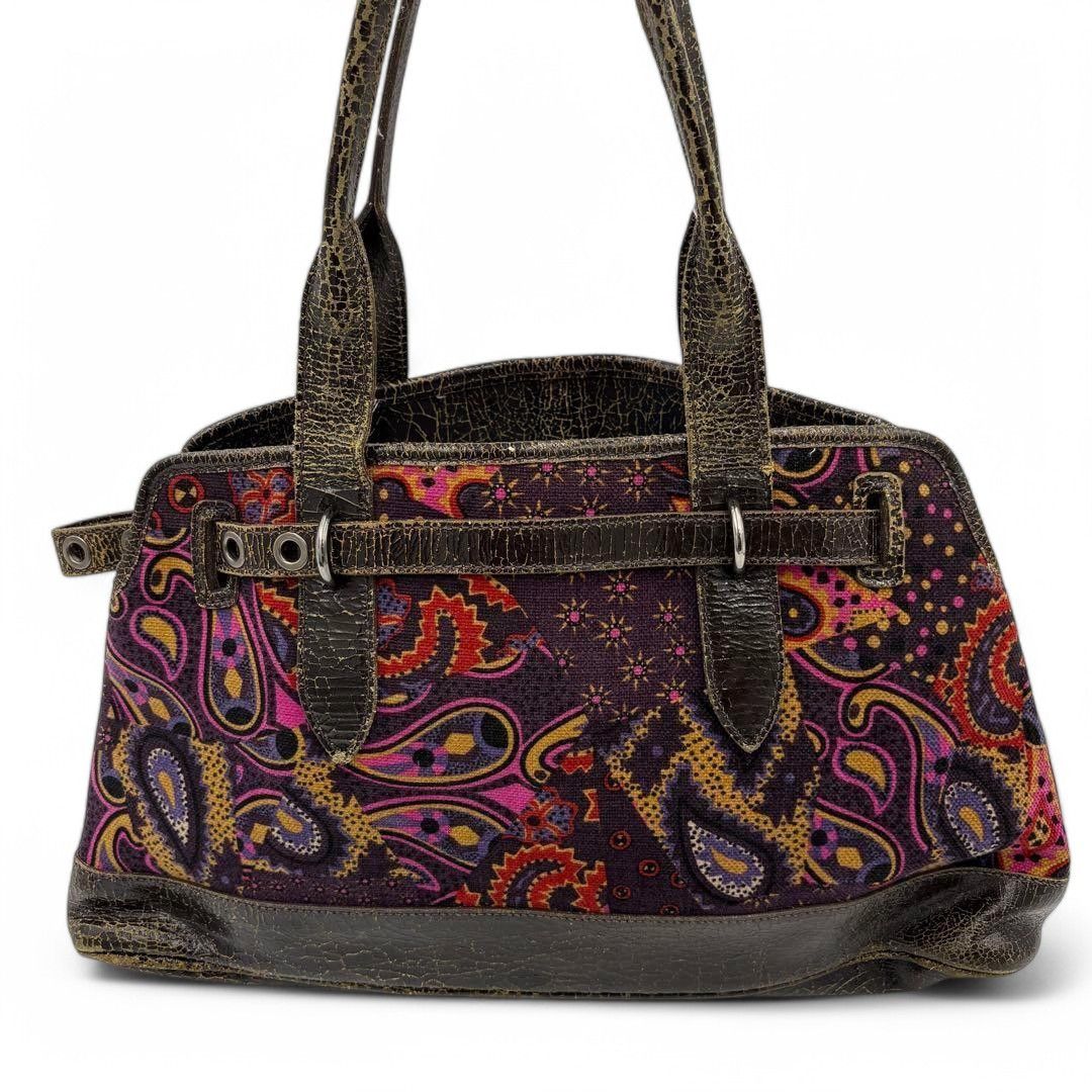 Miu Miu Miu Miu - Red Paisley Vintage Shoulder Bag Handbag Leather Size ONE SIZE - 5 Thumbnail