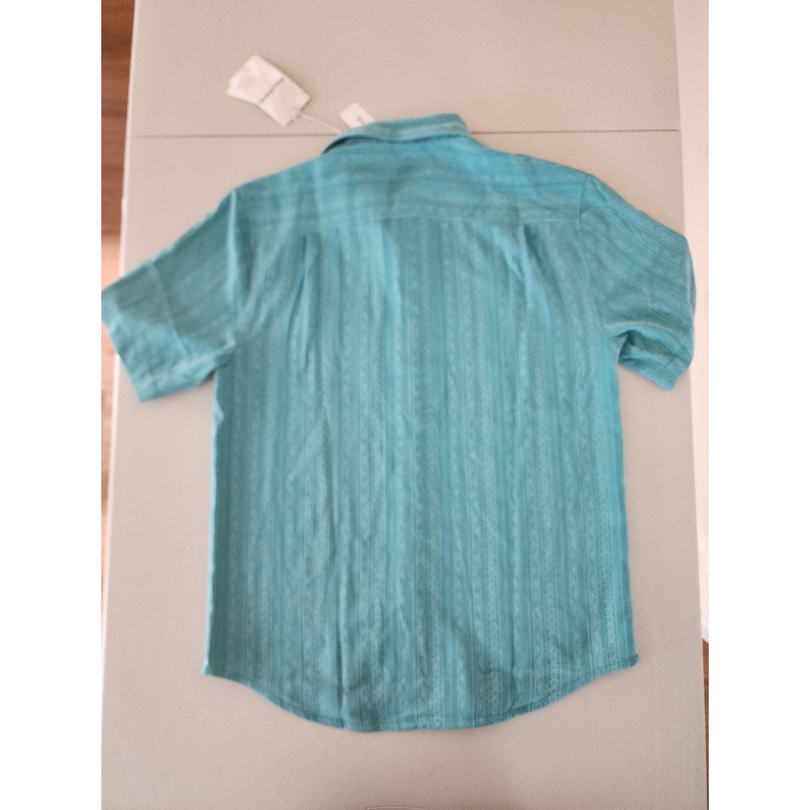Tommy Bahama Tommy Bahama Salt Island Stripe Camp Shirt Gulf Shore Teal Size US S / EU 44-46 / 1 - 4 Thumbnail