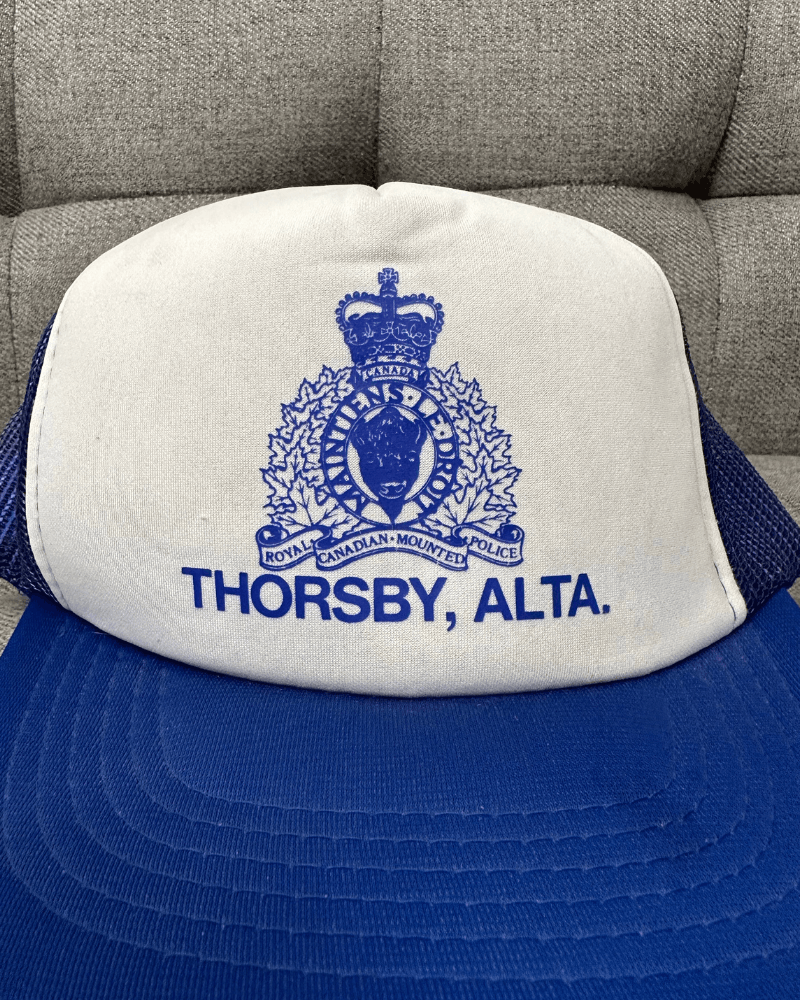 Vintage Vintage RCMP Canadian Police Thorsby Alberta Trucker Hat Size ONE SIZE - 4 Thumbnail