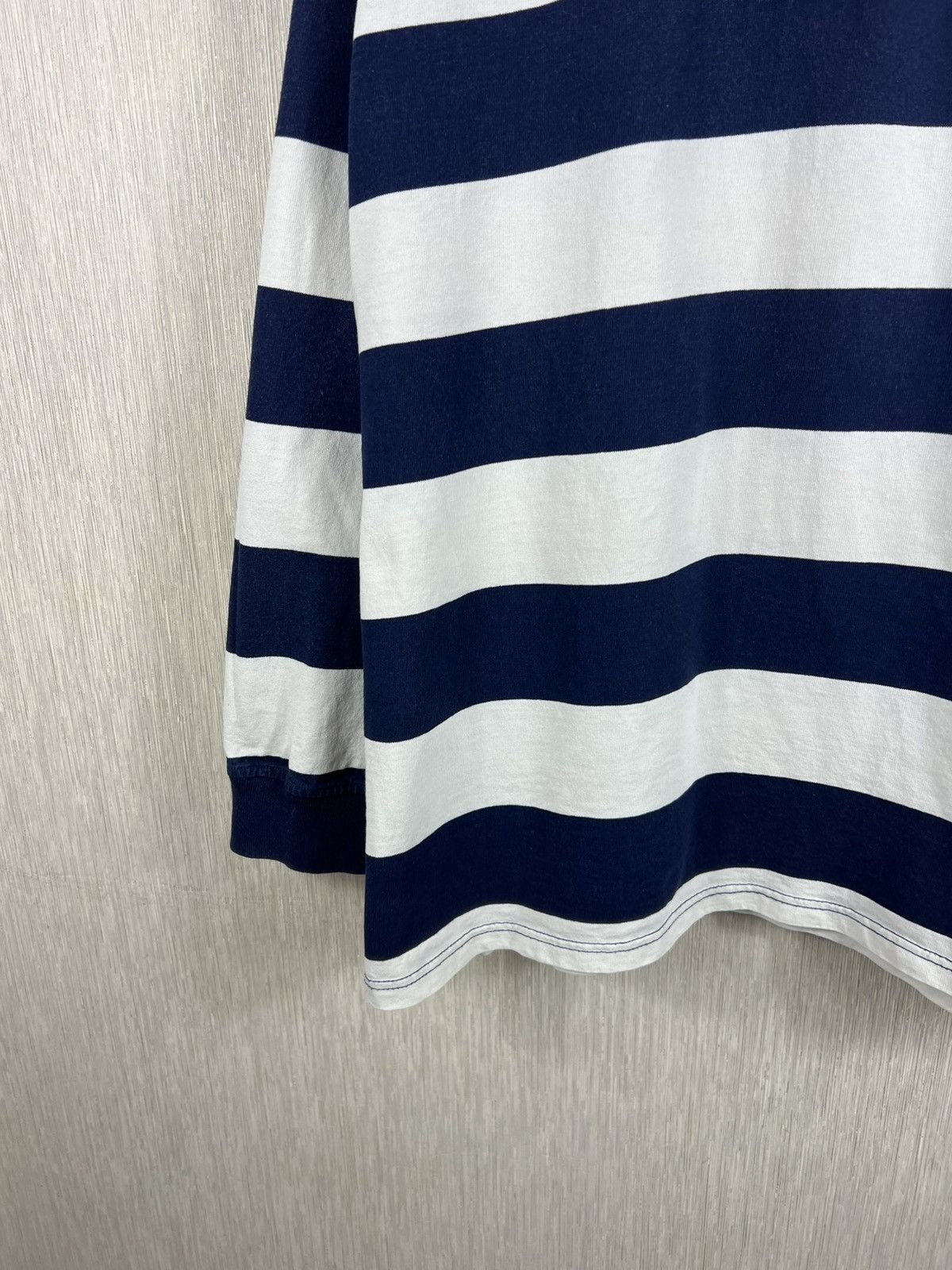 Polo Ralph Lauren Vintage 90s Polo Ralph Lauren striped golf hoodie chest logo Size US XL / EU 56 / 4 - 7 Thumbnail