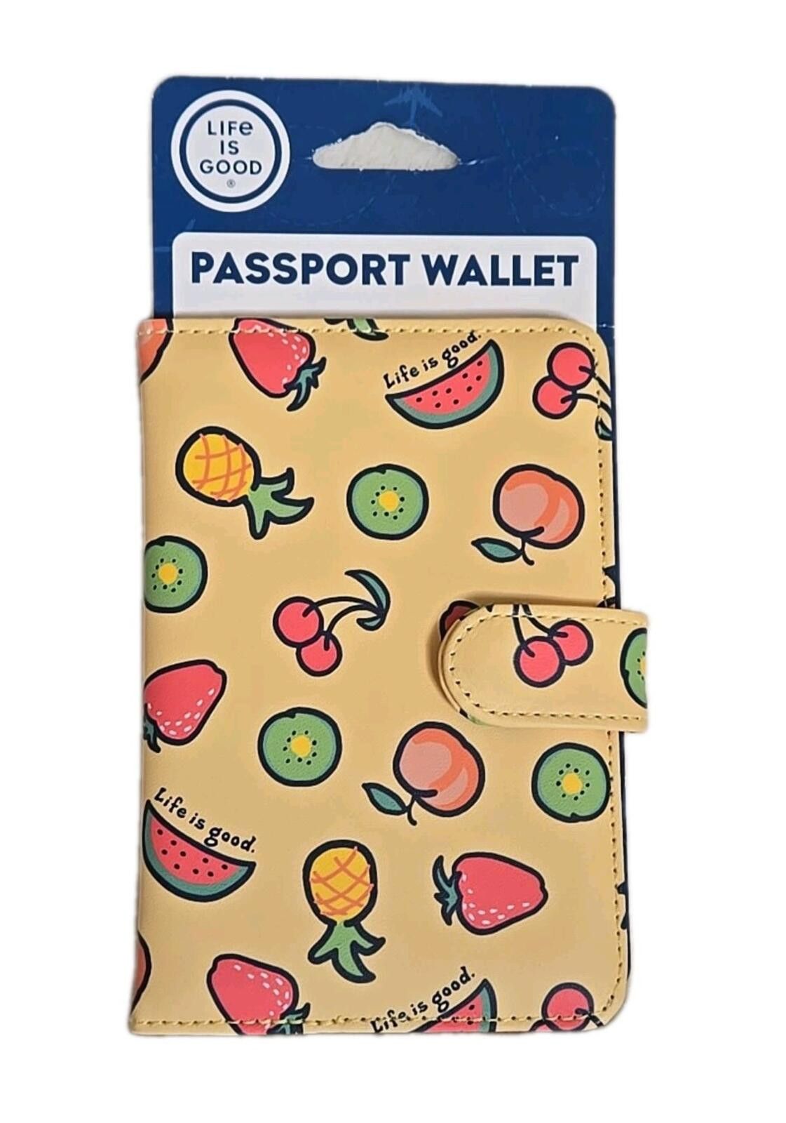 Life is Good Life is Good Passport Wallet Amalfi Vibes Card Slots New Size ONE SIZE - 1 Thumbnail