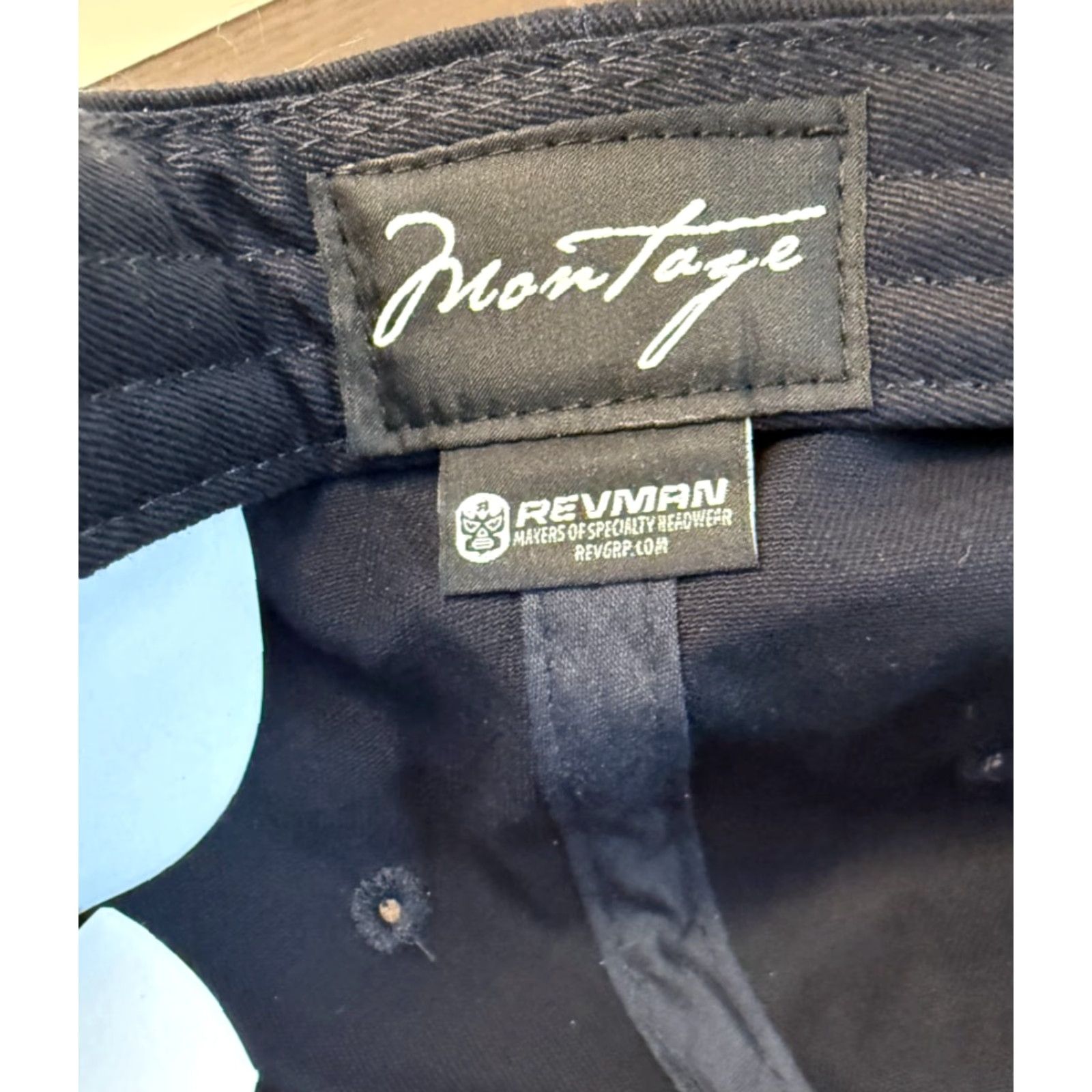 Vintage Revman Montage Laguna Beach Hat Mens One Size Blue Twill Strapback Golf Size ONE SIZE - 7 Thumbnail