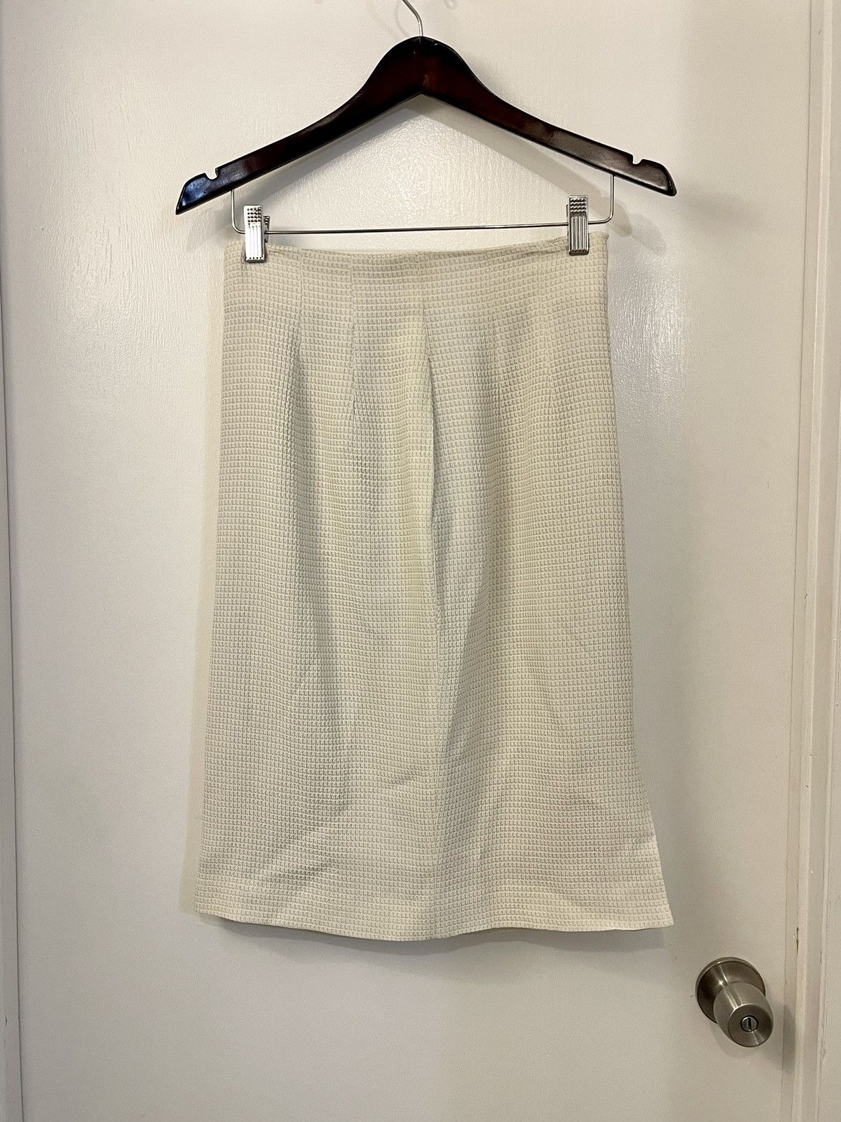 Dior NWT 1989 Christian Dior Houndstooth Pencil Skirt Size 27" / US 4 / IT 40 - 7 Thumbnail