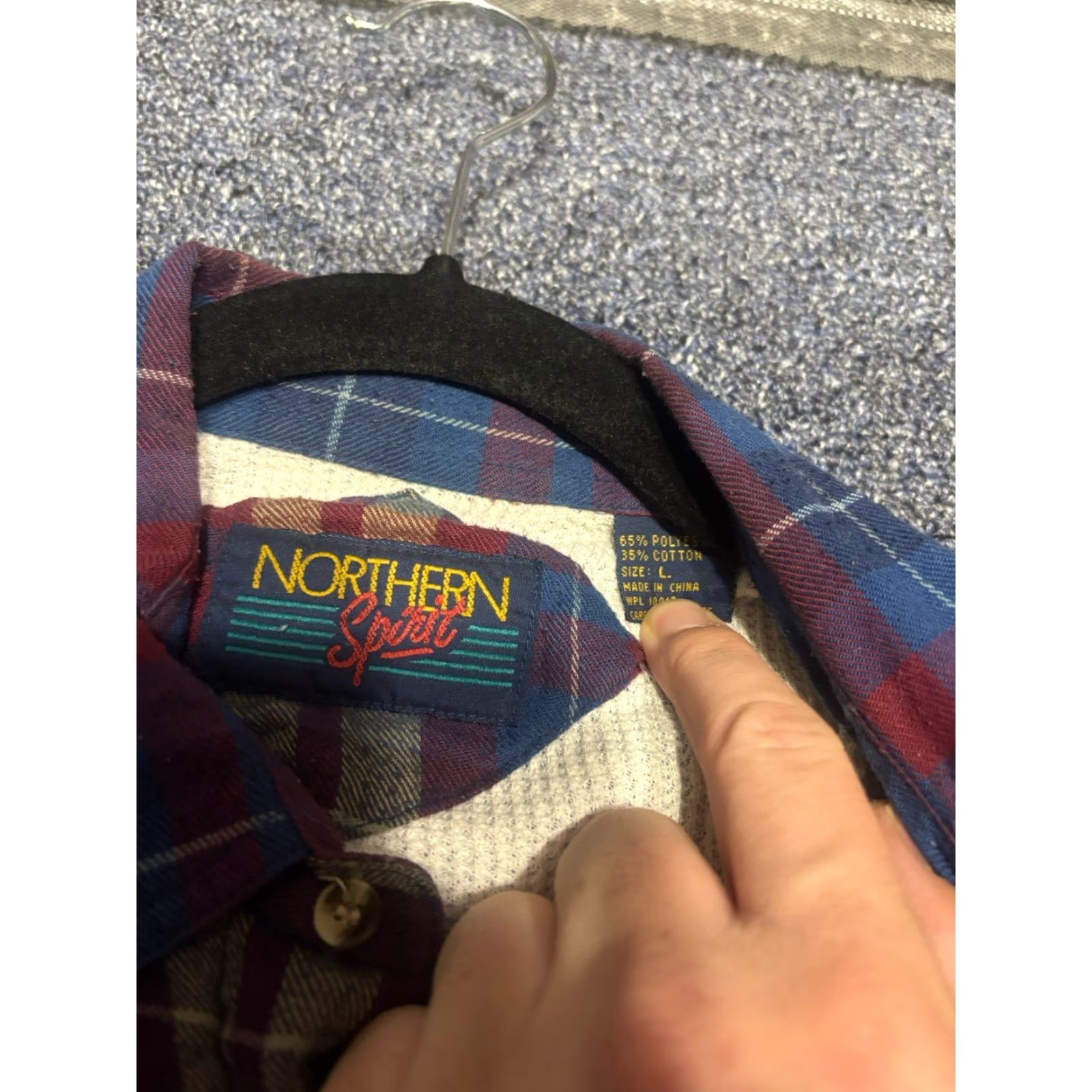 Vintage VINTAGE 90s Plaid Thermal Lined Buttoned Flannel Shirt Size L A6 Size US XXL / EU 58 / 5 - 2 Thumbnail