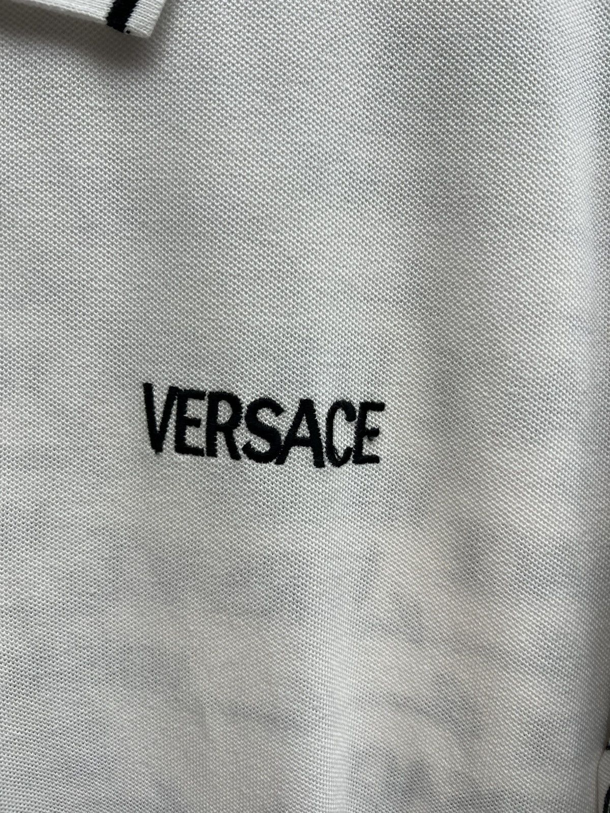 Versace Versace White Polo Tee Size US XXL / EU 58 / 5 - 5 Thumbnail