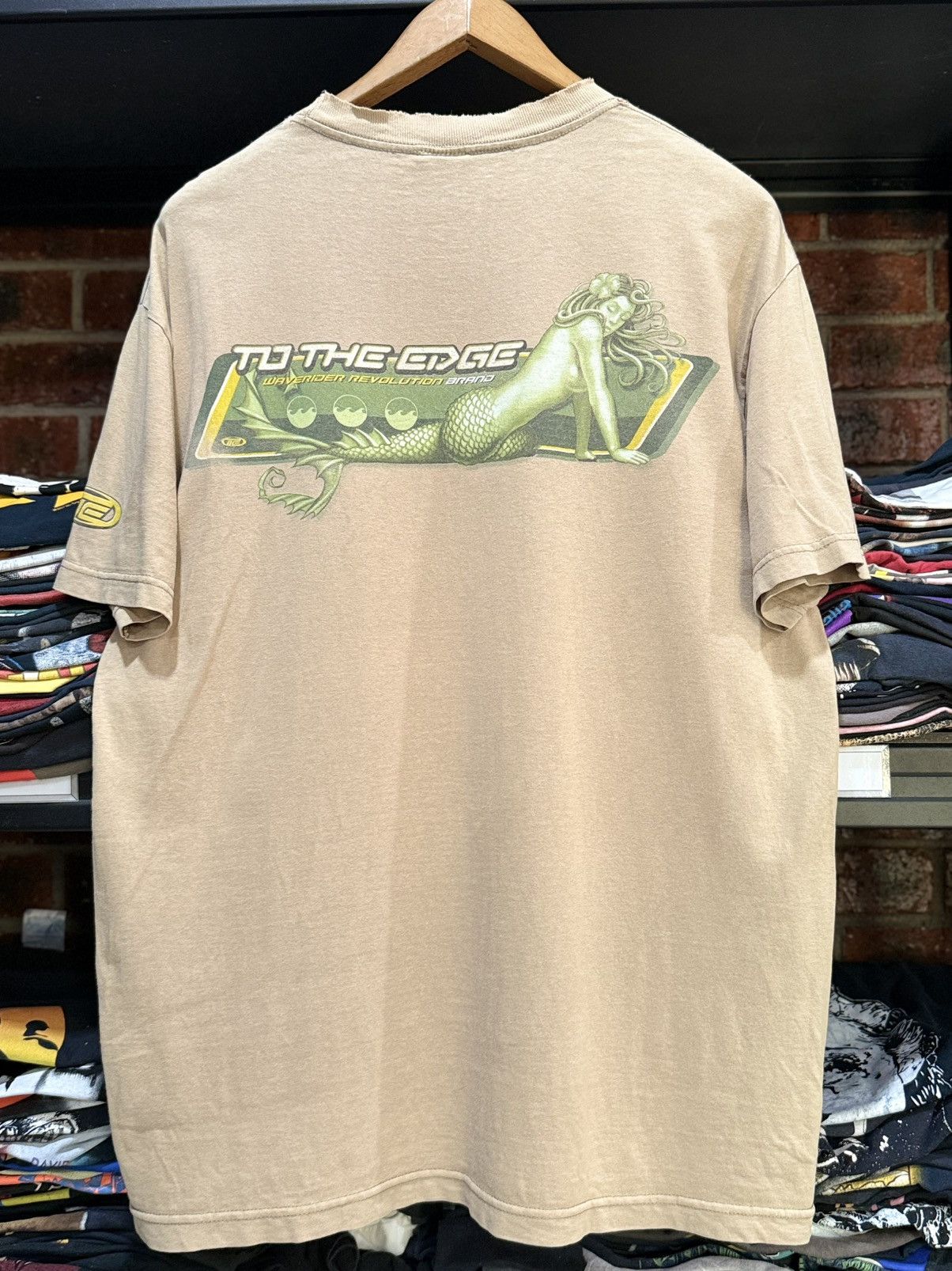 Girl Skateboards Thrashed Vintage 90s Mermaid To The Edge Faded Streetwear T Size US L / EU 52-54 / 3 - 1 Thumbnail