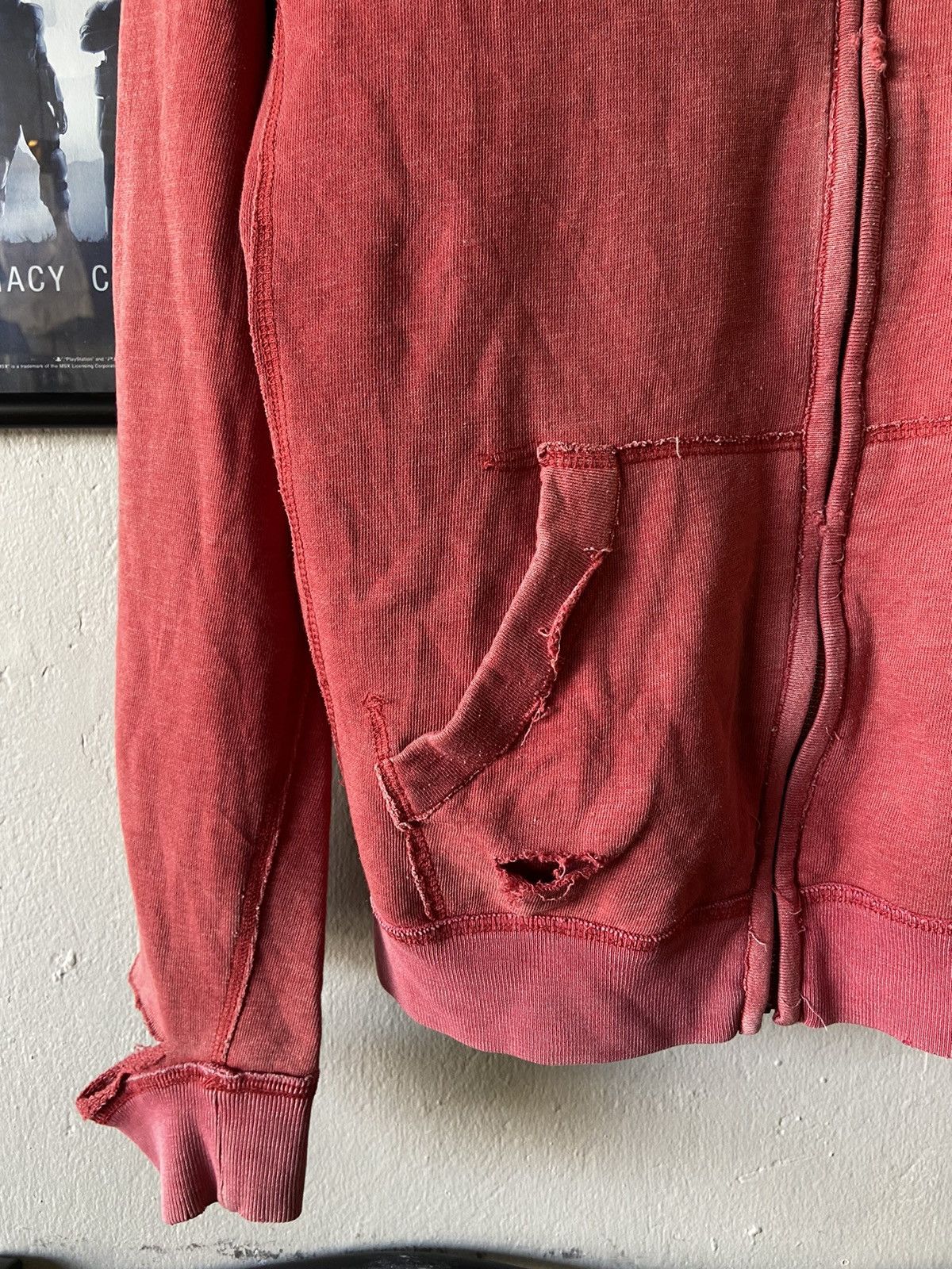 Japanese Brand × Vintage Vintage 90s hoodie distressed sun faded Size US XS / EU 42 / 0 - 4 Thumbnail