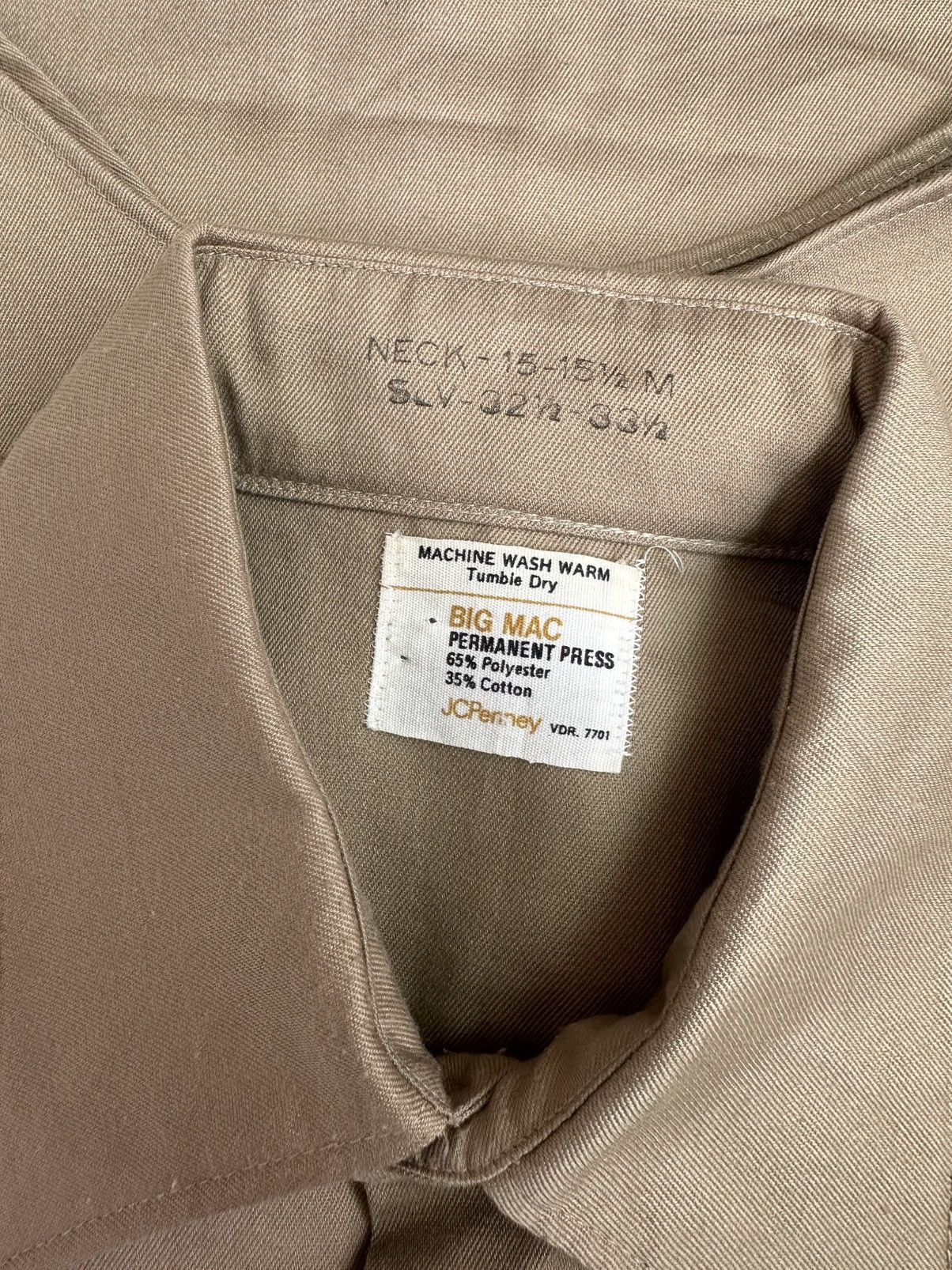 Big Mac Vintage 70s Big Mac JcPenney US Army Workshirt Made in USA Size US M / EU 48-50 / 2 - 5 Thumbnail