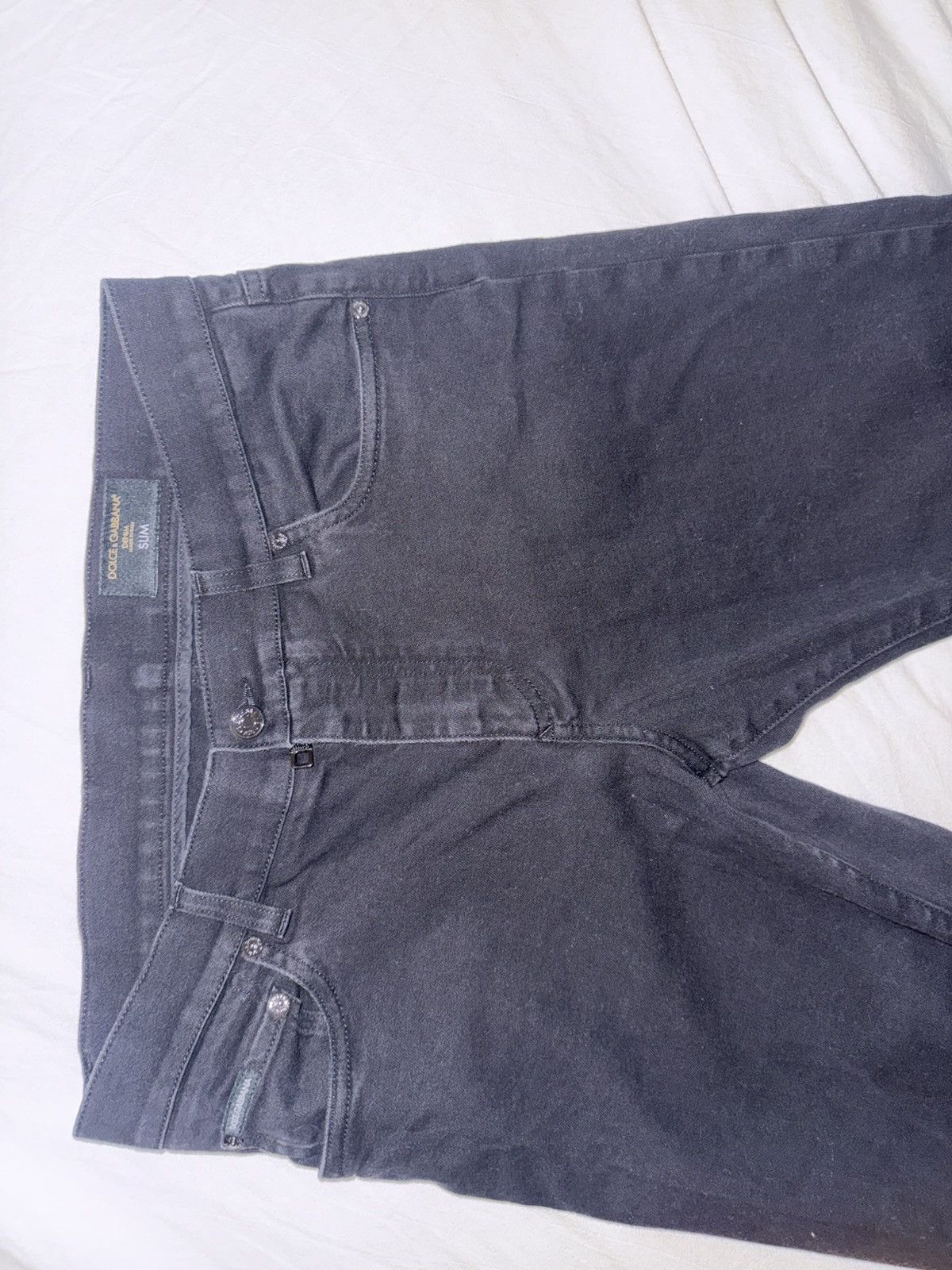 Dolce & Gabbana Dolce & Gabbana Black Slim Fit Denim Jeans Size 50 (34 US) Size US 34 / EU 50 - 3 Thumbnail