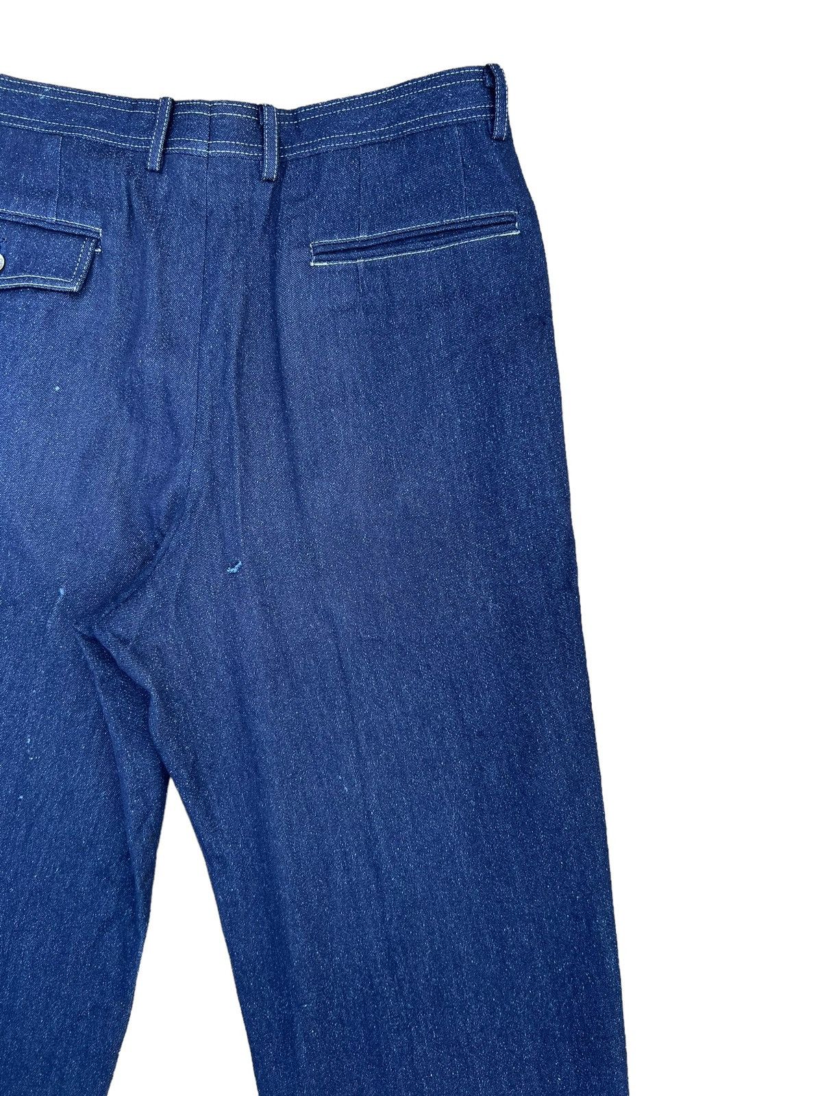 Celine Vintage 90s Celine Paris Distressed Wool Silk Trouser Pant Size US 32 / EU 48 - 17 Thumbnail