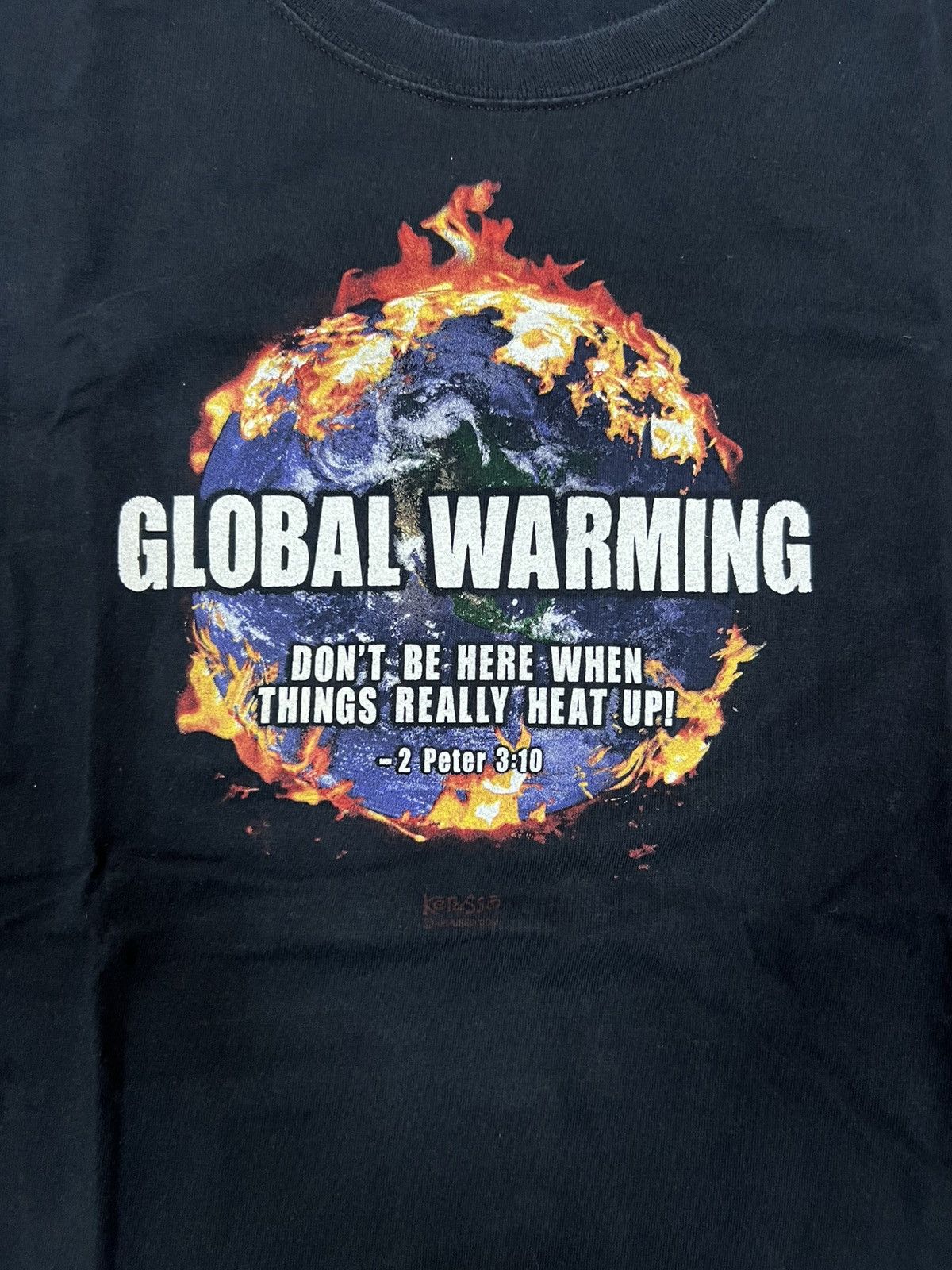 Vintage Vintage 00s Global Warming T-shirt Size US L / EU 52-54 / 3 - 2 Thumbnail
