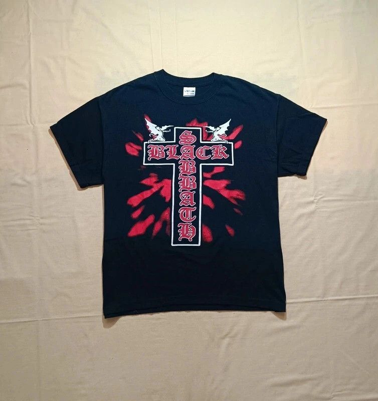 Black Sabbath VERY RARE Vintage Black Sabbath Black Tshirt Cross L Size US L / EU 52-54 / 3 - 1 Thumbnail